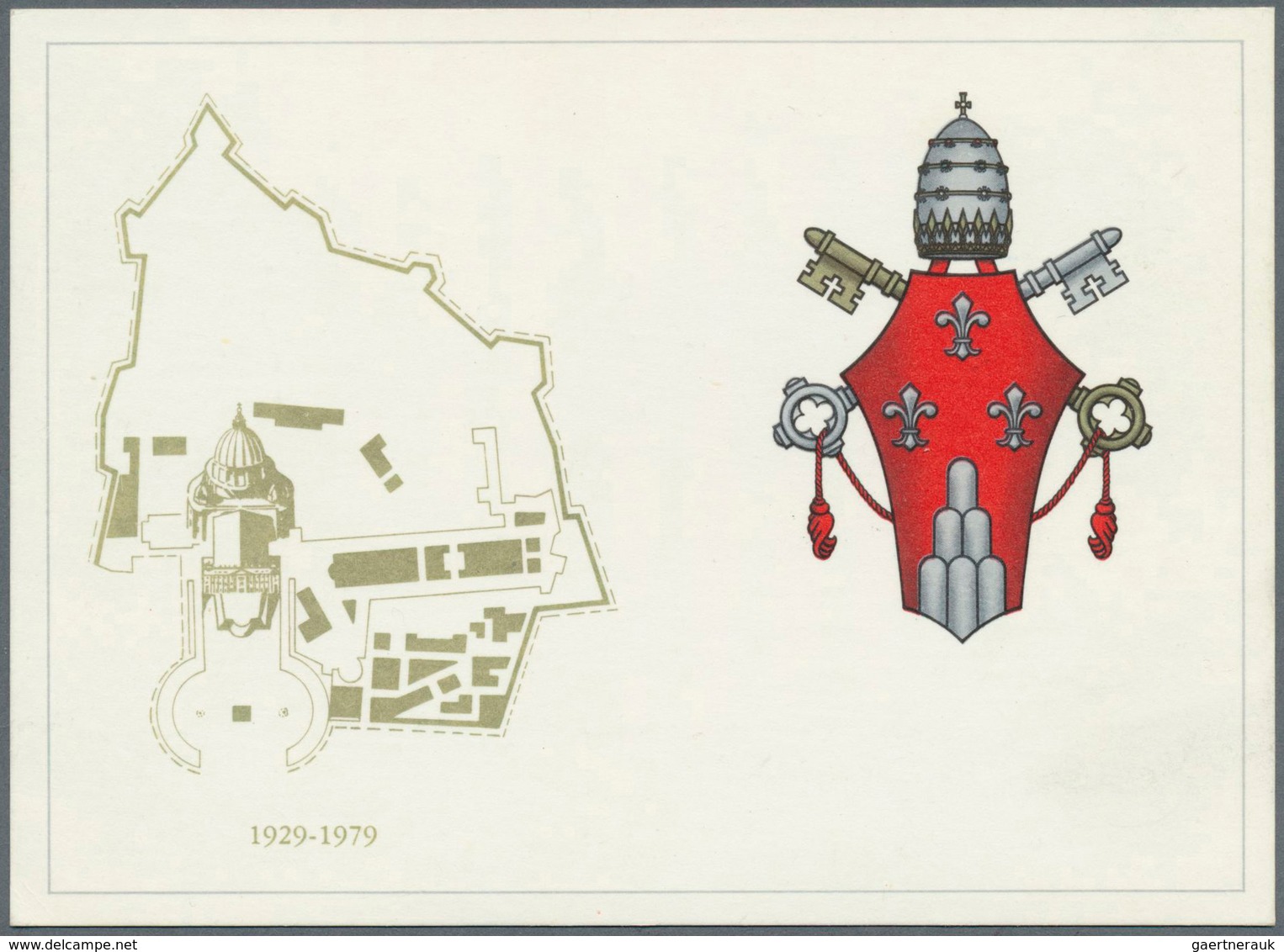 16458 Vatikan - Ganzsachen: 1979: Postal Stationery Card, L.150, Double Print Of The Address Side (Pope Pa - Entiers Postaux