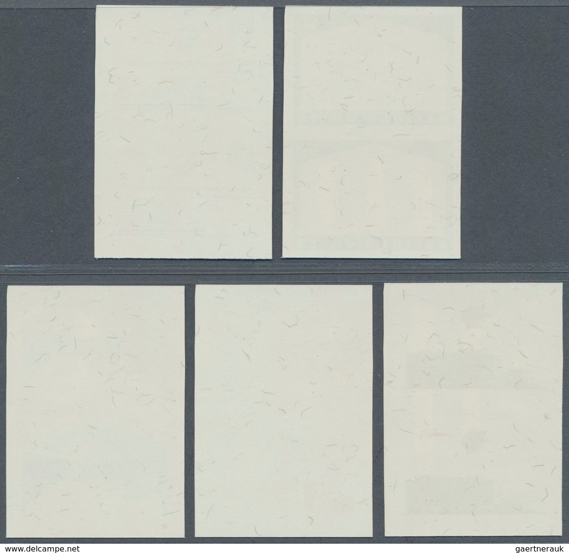 16468 Vereinte Nationen - Genf: 1971. Progressive Proof (5 Phases) In Vertical Pairs For The Issue "UPU He - Neufs