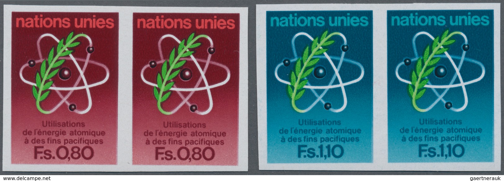 16501 Vereinte Nationen - Genf: 1977. Complete Set "Peaceful Uses Of Atomic Energy" (2 Values) In IMPERFOR - Ungebraucht