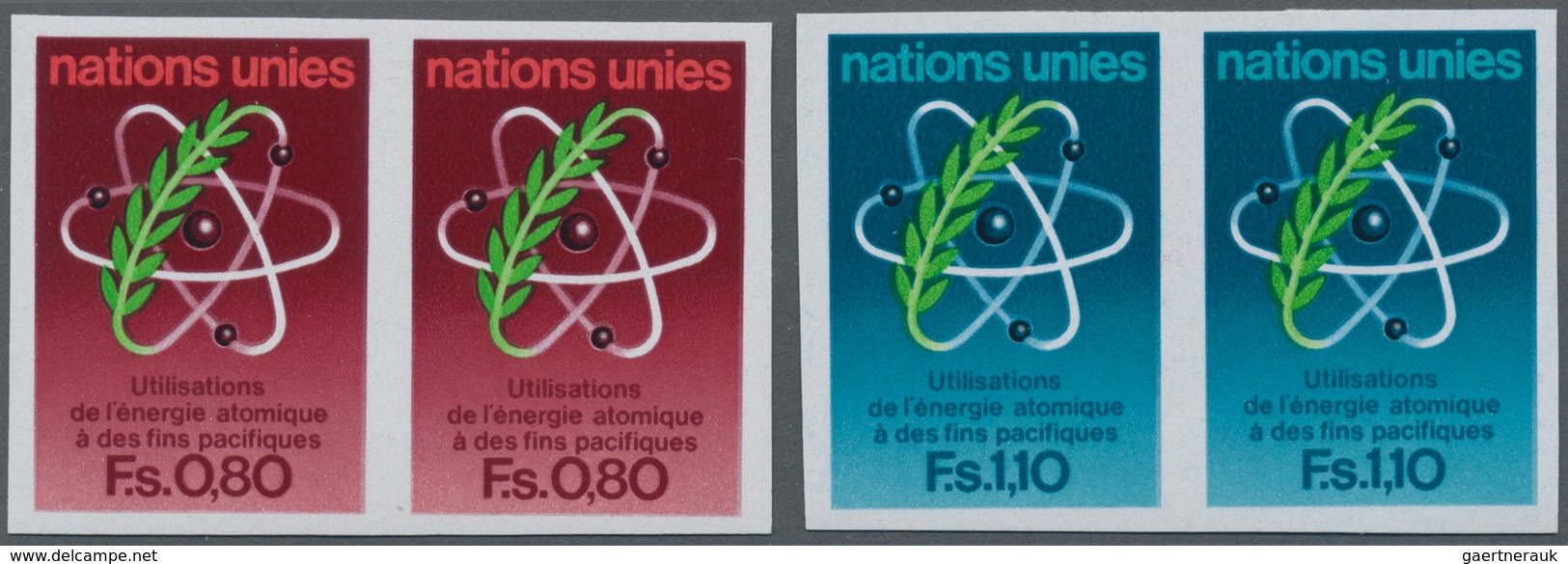 16501 Vereinte Nationen - Genf: 1977. Complete Set "Peaceful Uses Of Atomic Energy" (2 Values) In IMPERFOR - Neufs