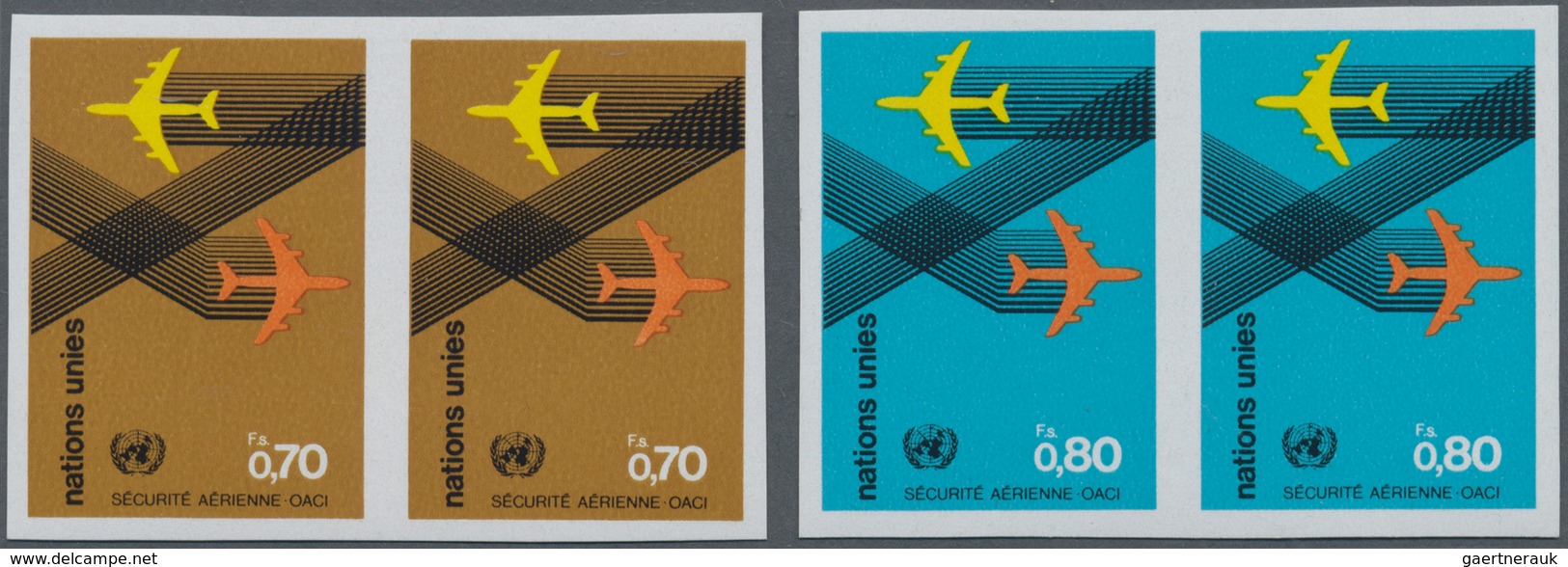 16504 Vereinte Nationen - Genf: 1978. Complete Set "ICAO - Intl. Civil Aviation Organization" In IMPERFORA - Neufs