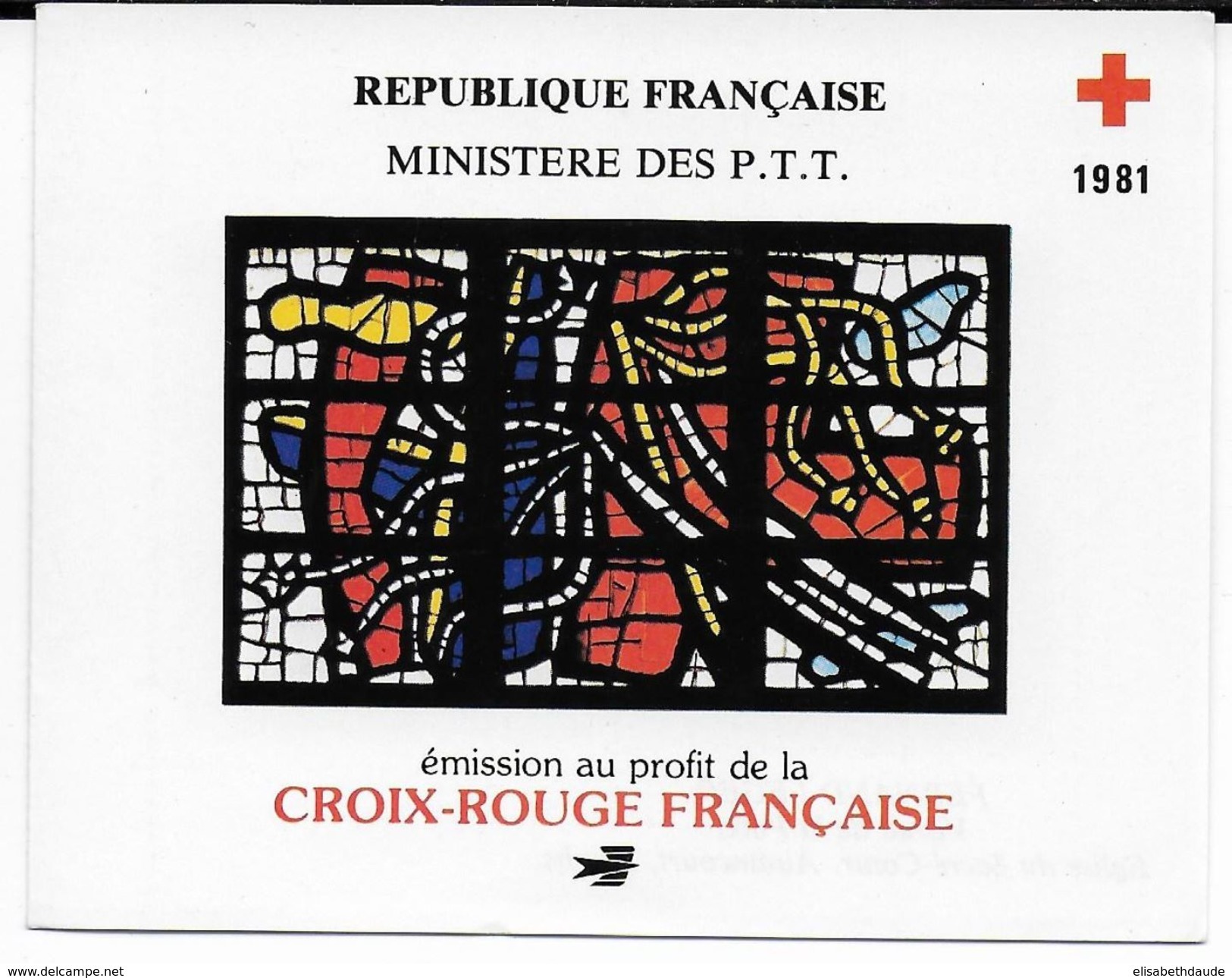 1981 - PORT GRATUIT à PARTIR 5 EUR D'ACHAT / FREE POSTAGE IF YOU BUY MORE 5 EUR ! - CARNET CROIX-ROUGE - RED CROSS - Rode Kruis