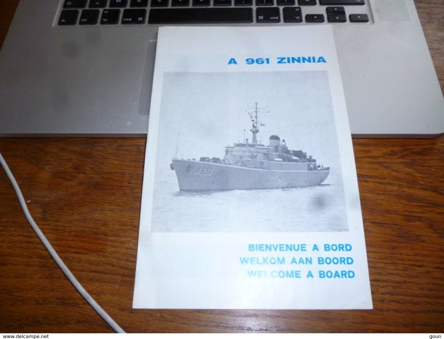 CB3F1 Document Présentation A961 Zinnia Navire Armée Belge Militaria 16p Marine Force Naval 12p - Bateaux