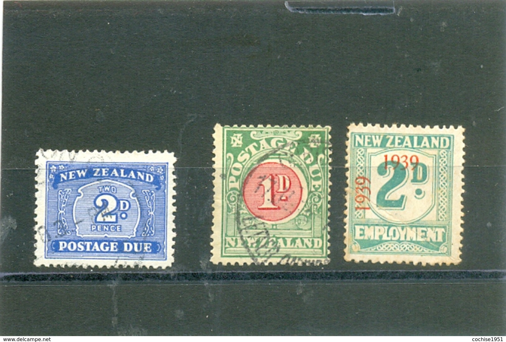 1939 NOUVELLE ZELANDE Y & T N° 30 ( O ) Timbre Taxe + 2 Timbres En Cadeau - Timbres-taxe