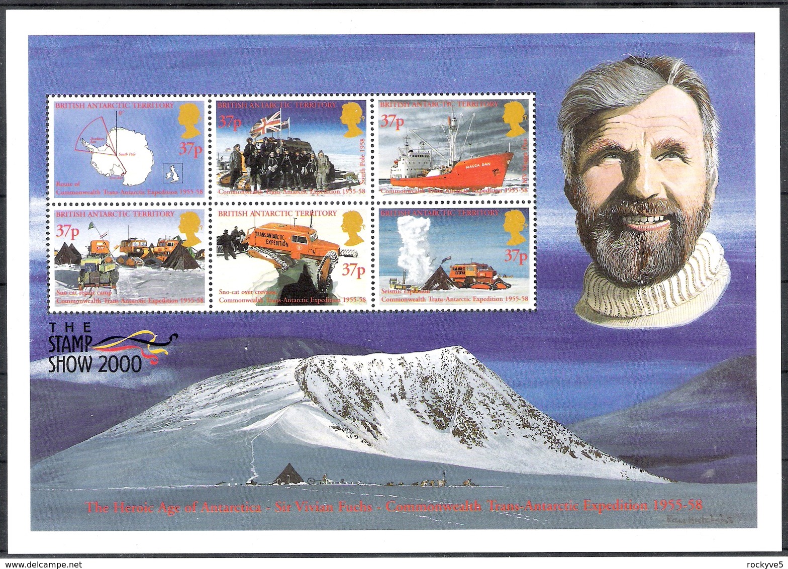 British Antarctic Territory 2000 "Heroic Age Of Antarctica" 1st Series Sheetlet MNH CV £48.00 - Unused Stamps