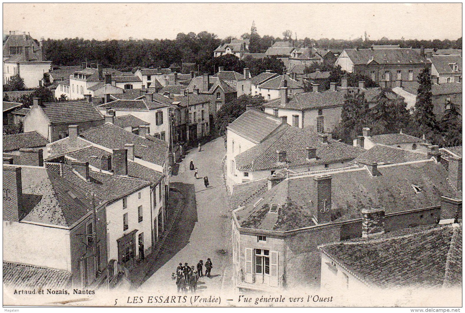 Les Essarts : Vue Générale Vers L'ouest - Les Essarts