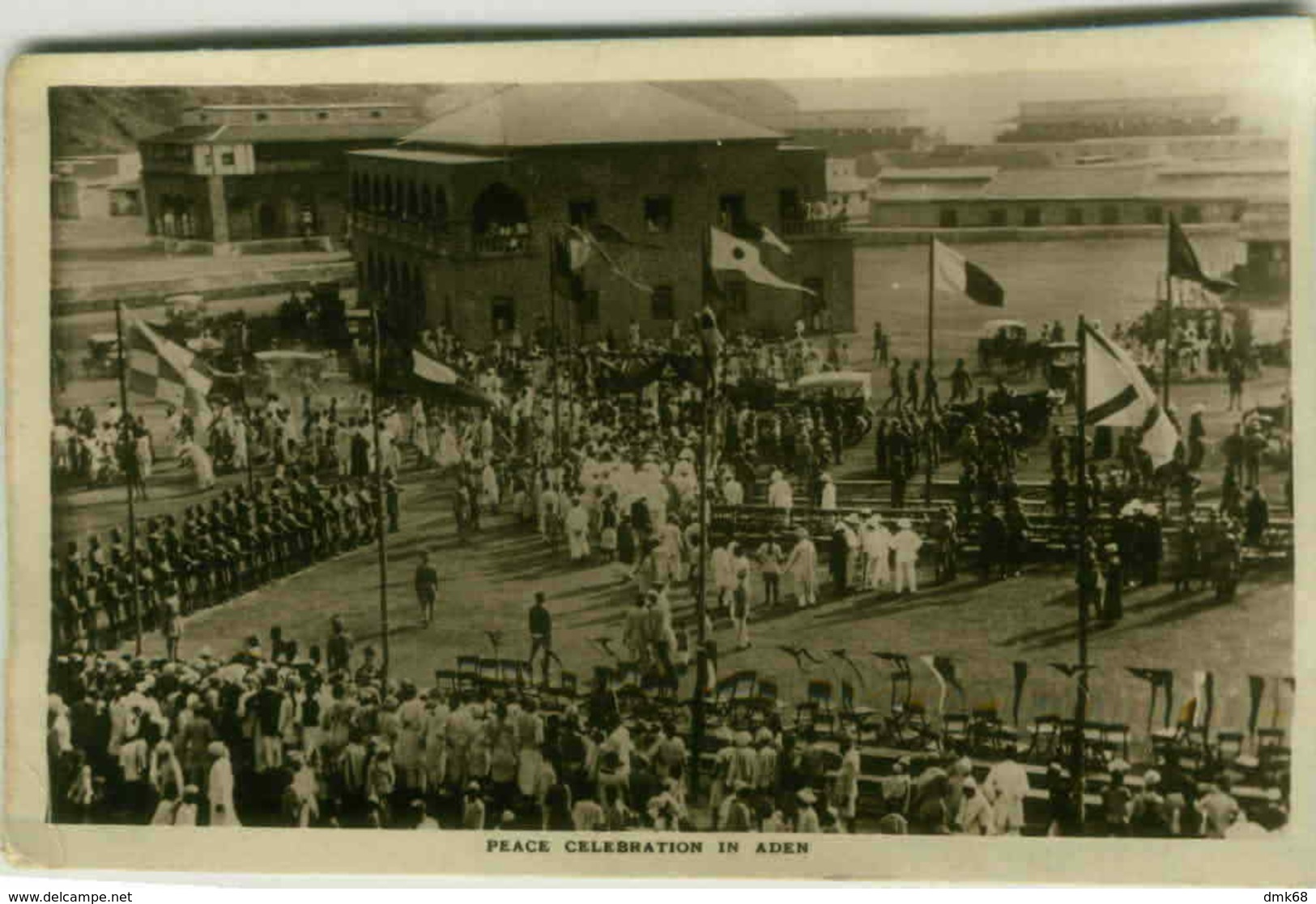 ADEN - PEACE CELEBRATION - BOAT POSTMARK / ANNULO DI BORDO -  REGIA NAVE ALULA - RARE - 1920s (2981) - Yemen