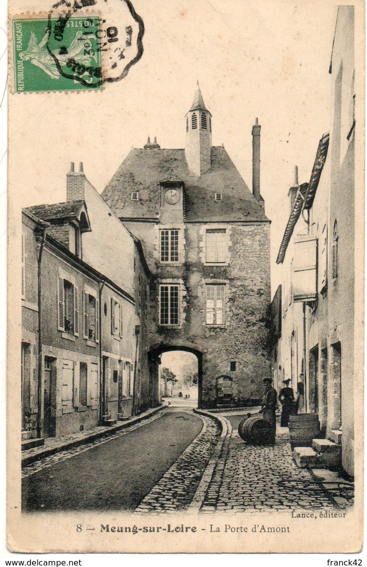 45. Meung Sur Loire. La Porte D'amont. Coin Bas Gauche Abimé - Autres & Non Classés