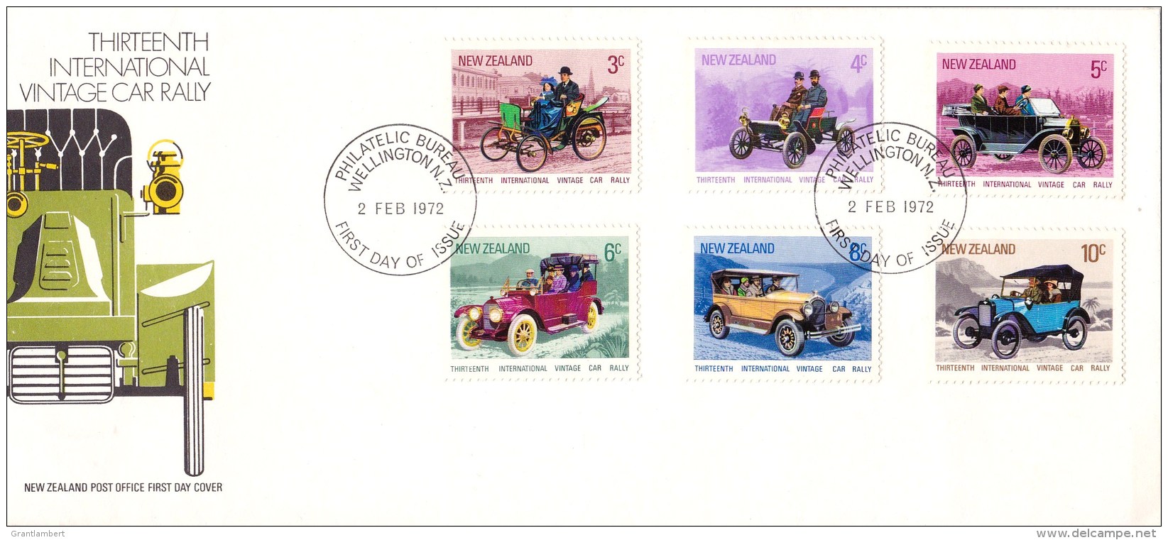 New Zealand 1972 Vintage Car Rally FDC - FDC