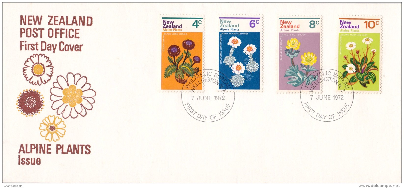 New Zealand 1972 Alpine Plants FDC - FDC