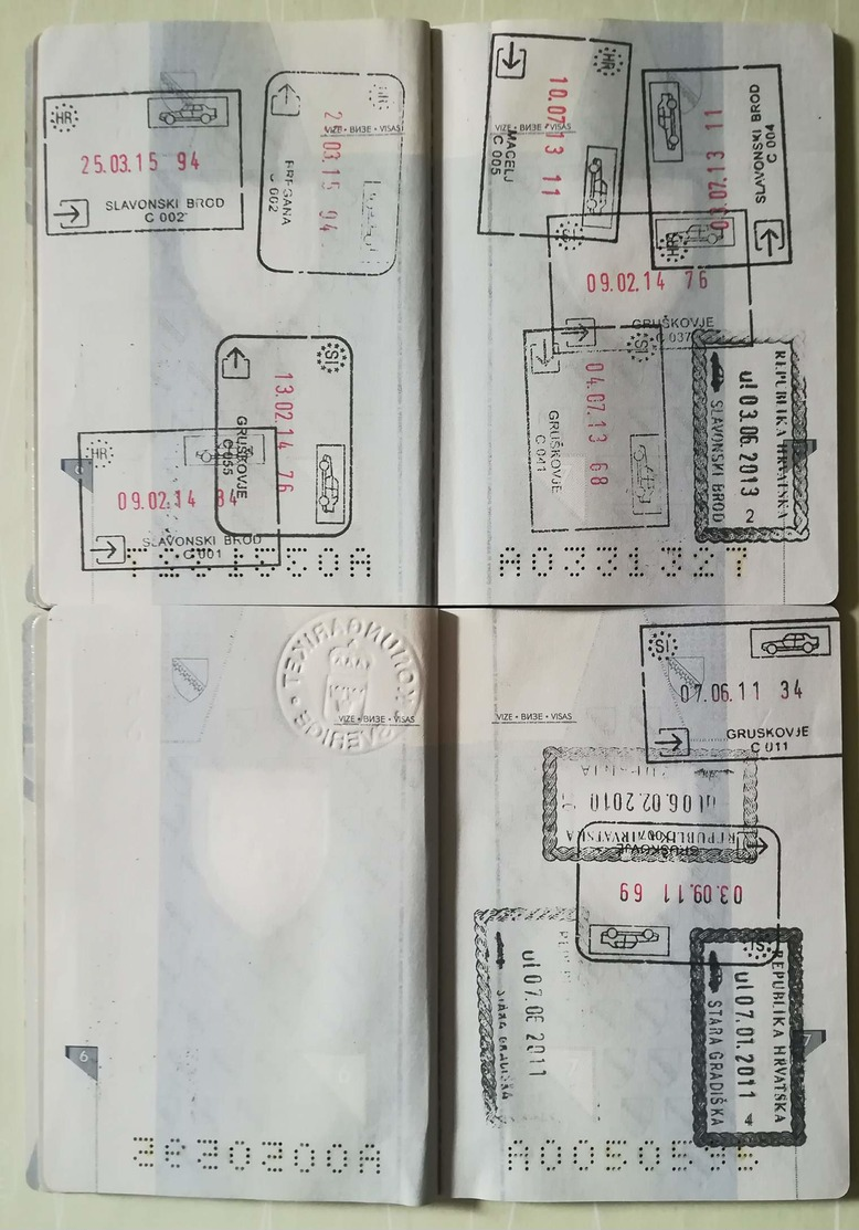 PASSPORT AND IDENTITY CARD BOSNIA AND HERZEGOVINA 4 PCS - Documenti Storici