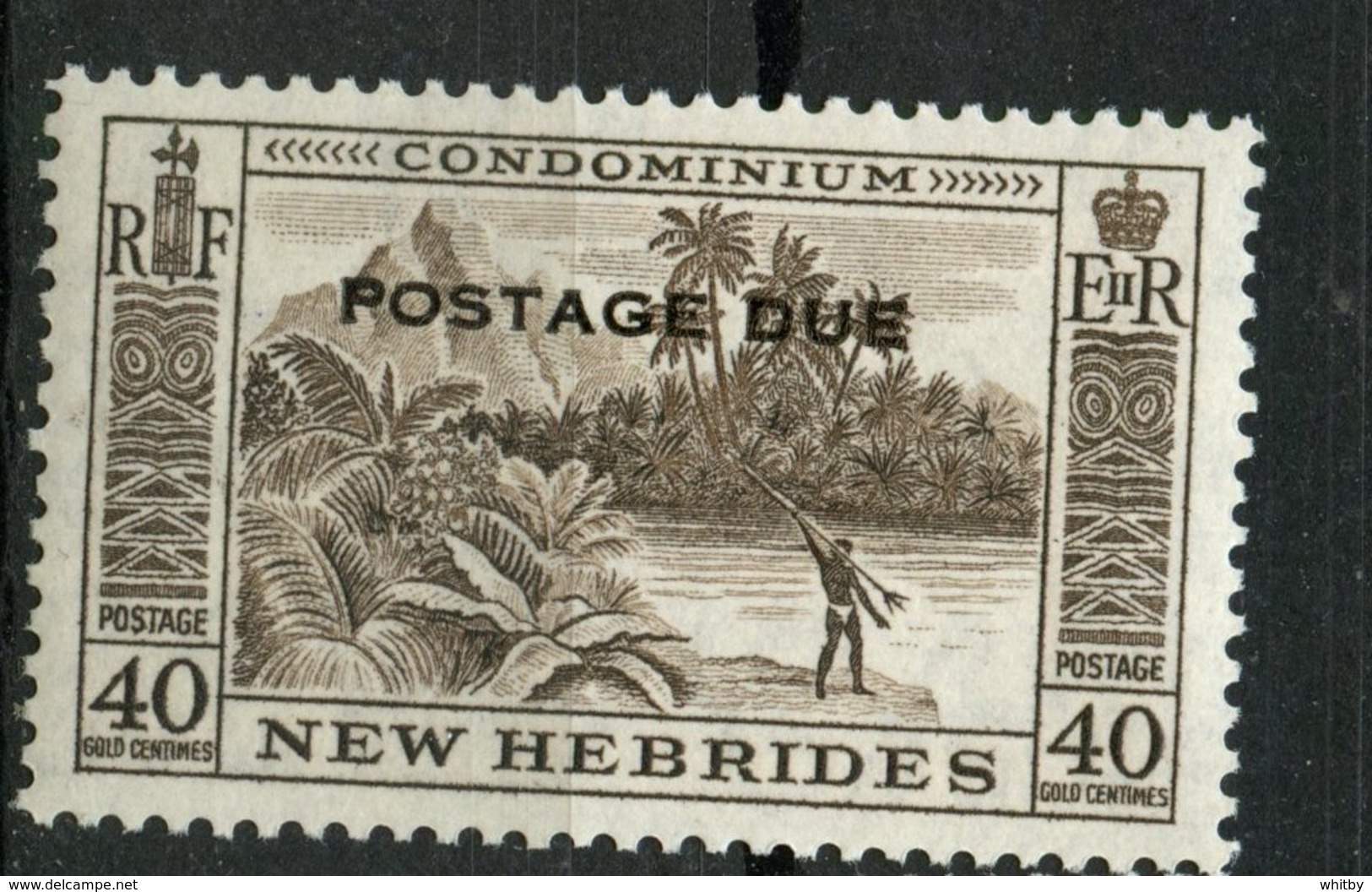 New Hebrides 1957 40c Postage Due Issue #J19 MNH - Nuevos