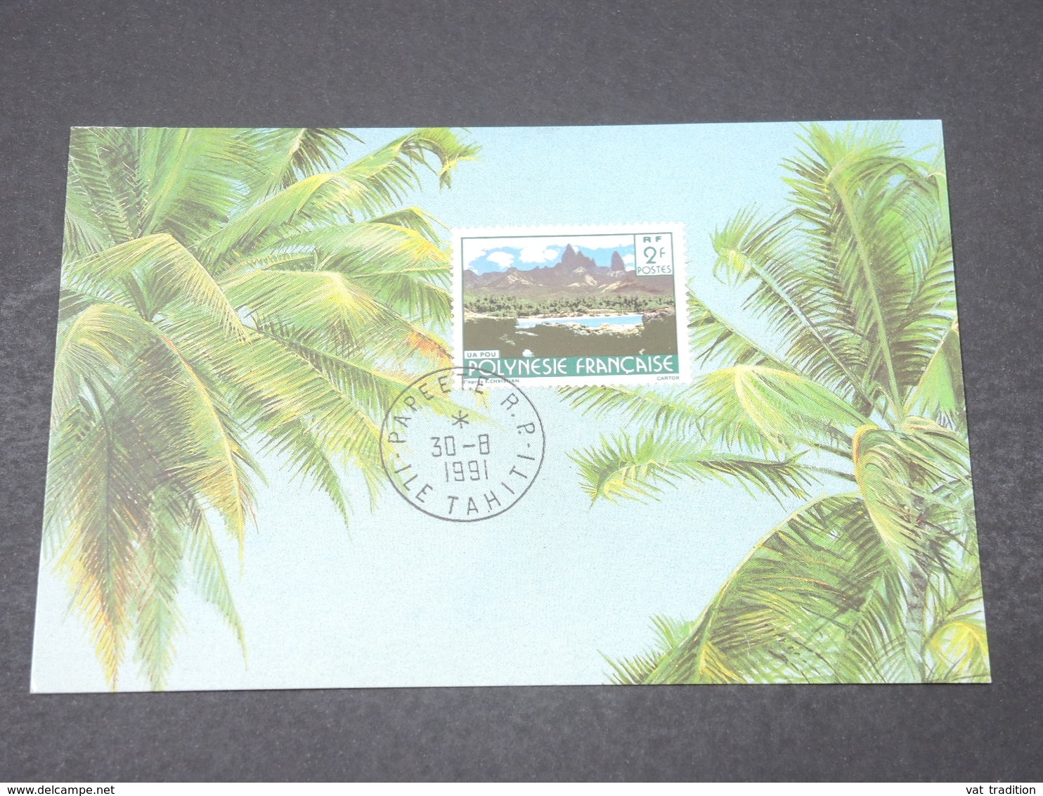 POLYNÉSIE FRANÇAISE - Carte  Maximum  Tahiti En 1991 - L 16604 - Maximum Cards