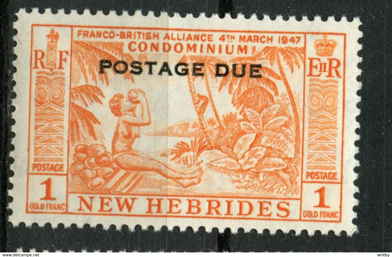 New Hebrides 1957 40c Postage Due Issue #J20 MNH - Neufs