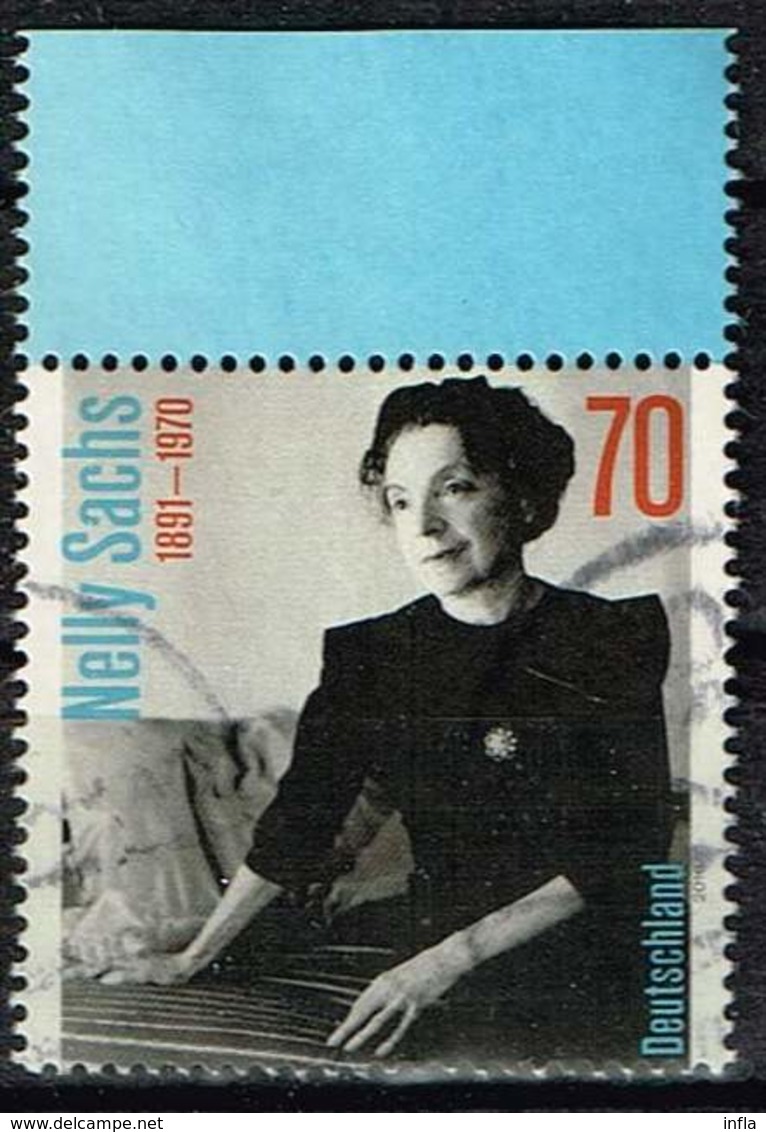 Bund 2016, Michel# 3230 O Nelly Sachs - Gebraucht