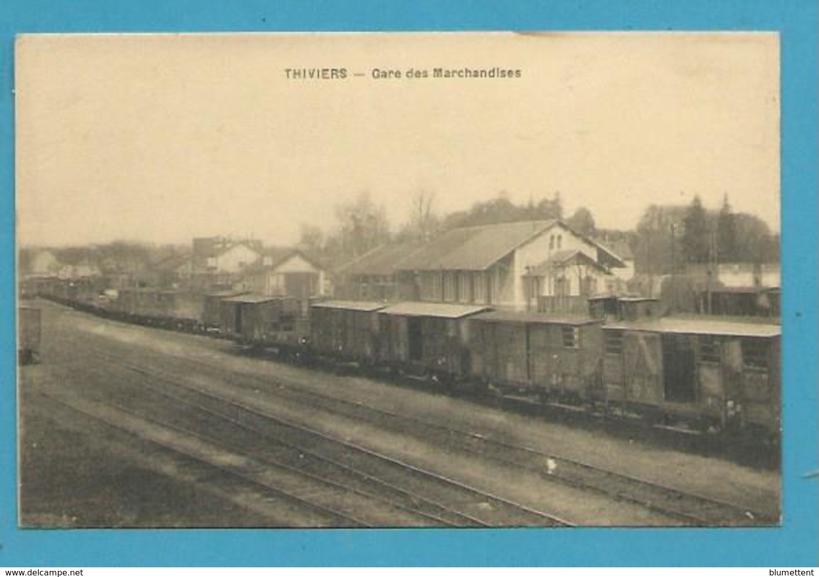 CPA - Chemin De Fer La Gare Des Marchandises THIVIERS 24 - Thiviers