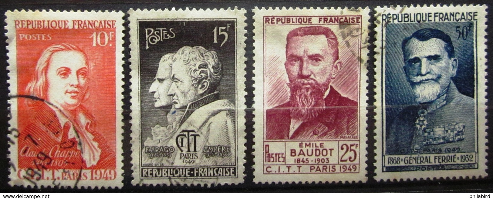 FRANCE            N° 844/847               OBLITERE - Used Stamps