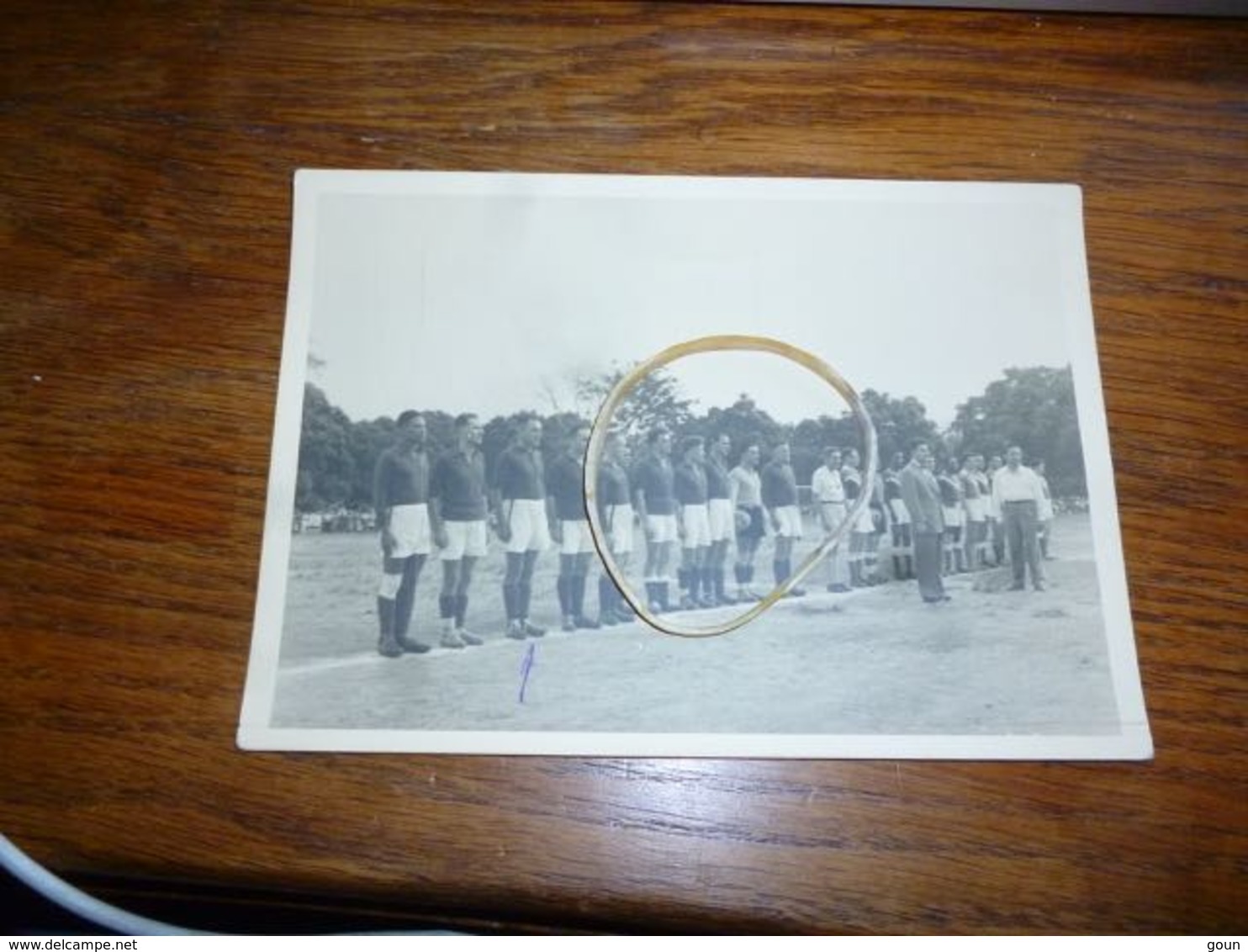 BC4-3-5-4 Carte Photo Football Equipe Congo Belge Contre Afrique Equatoriale Française 1955 à Bangui - República Centroafricana