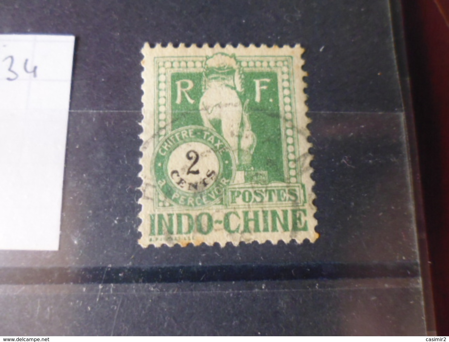 INDOCHINE YVERT N° 34 - Timbres-taxe