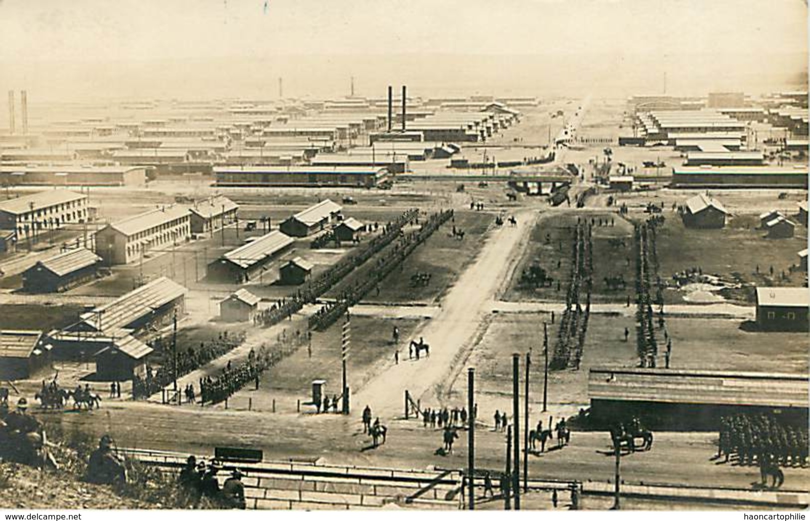 Kansas Camp Funston  Préparatif Pour Le Combat En France Guerre 1914 1918 Américains - Carte Photo - Autres & Non Classés