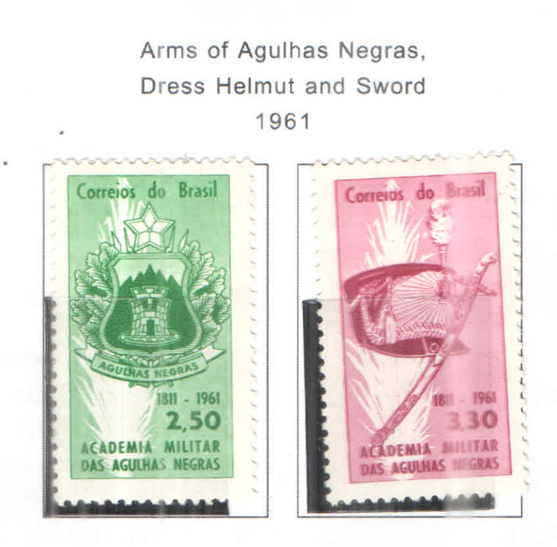 Brasile PO 1961 Arms Negras E Spade    Scott.918+919 See Scan On Scott.Page - Nuovi