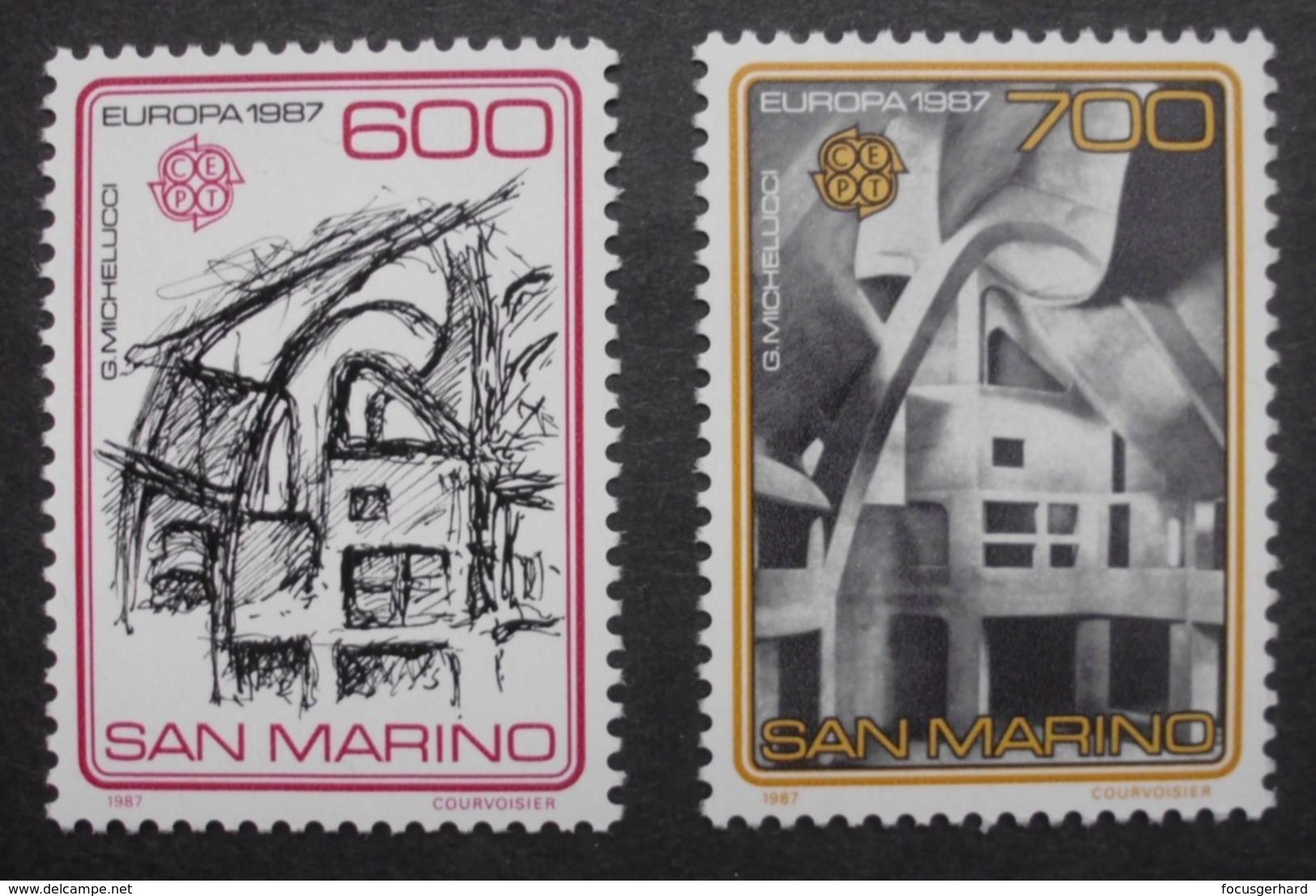 San Marino    Cept   Europa   Moderne Architektur    1987     ** - 1987