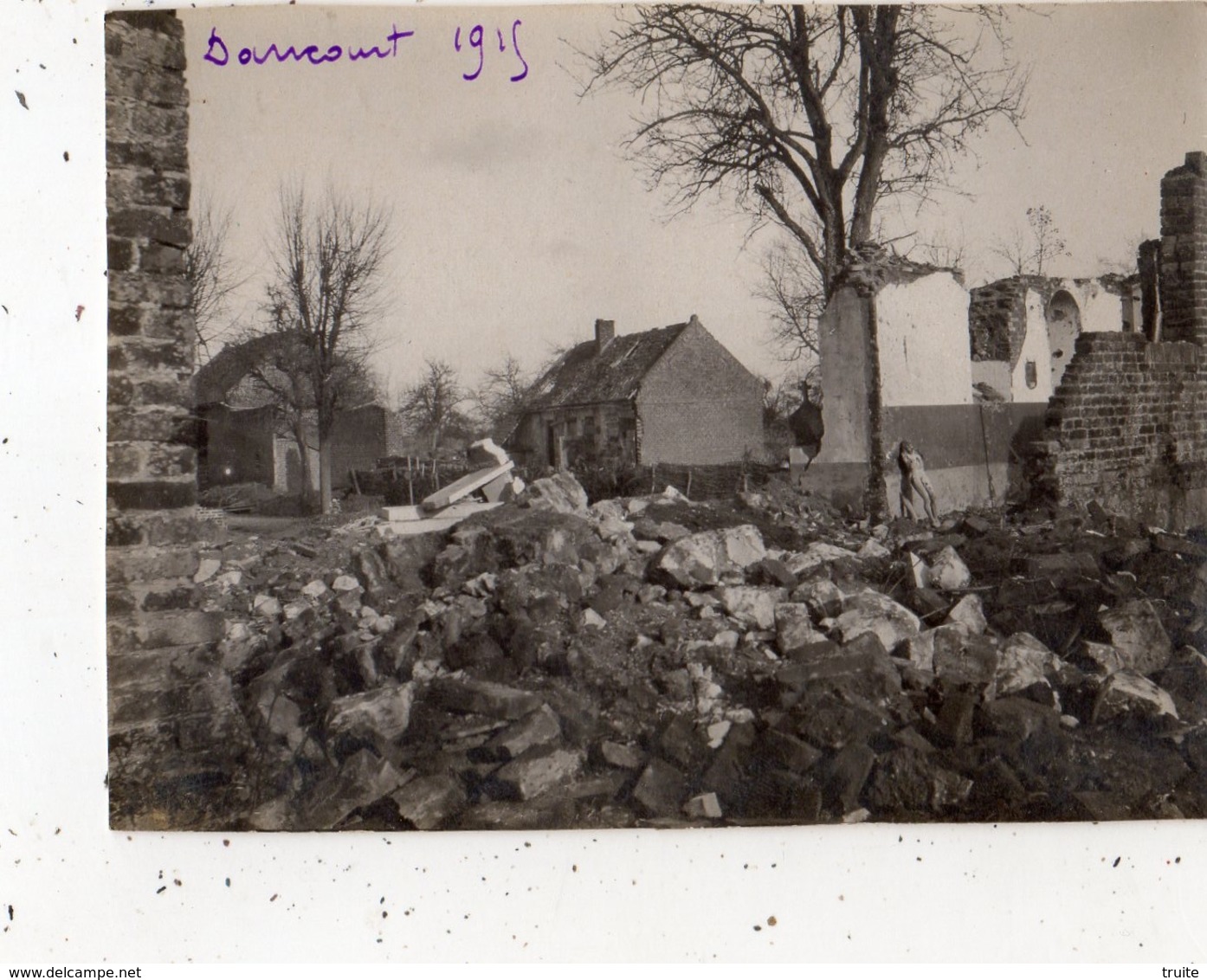 DANCOURT-POPINCOURT EN 1915 (PHOTOGRAPHIE ) RARE - Autres & Non Classés