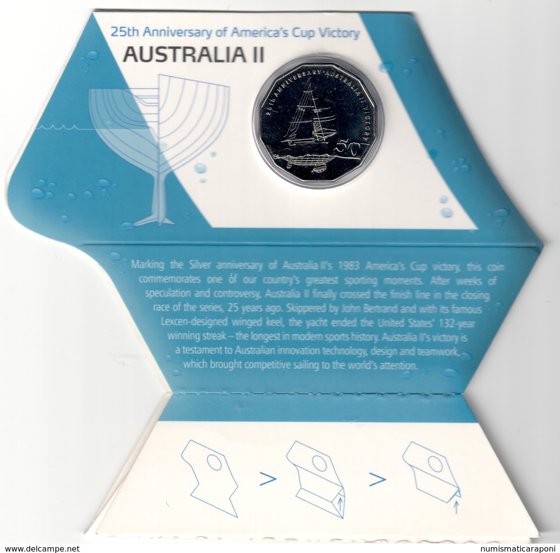 Australia 50 Cent 2008 25° Anniversary Of America's Cup Victory - Mint Sets & Proof Sets