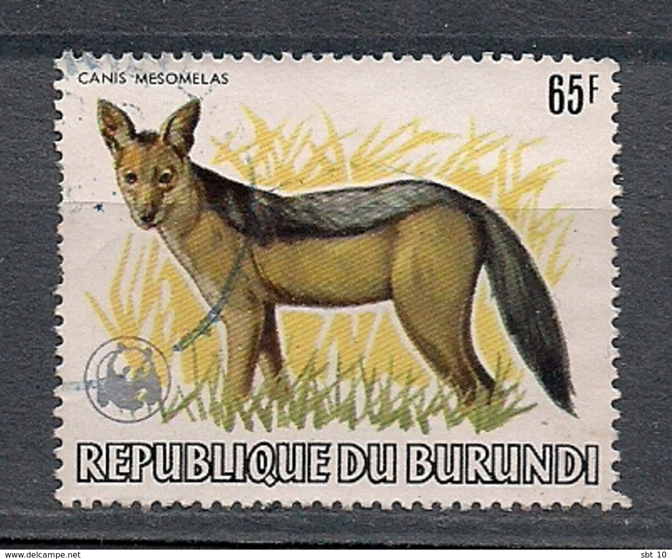 Burundi 1983 - Wild Dog Canis Mesomelas 65F - USED - Gebraucht