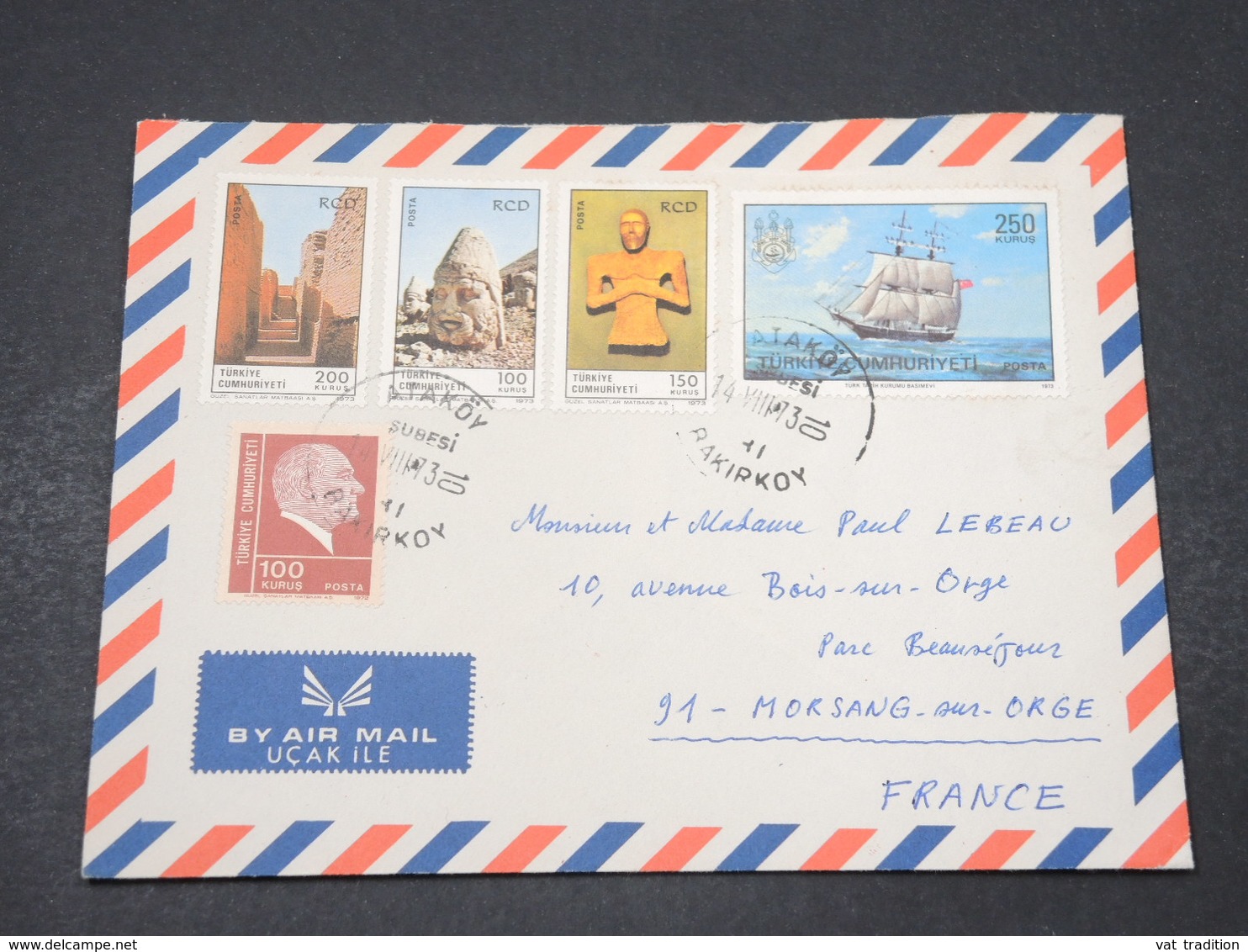 TURQUIE - Enveloppe De Ataköy Pour La France En 1973 - L 16704 - Briefe U. Dokumente