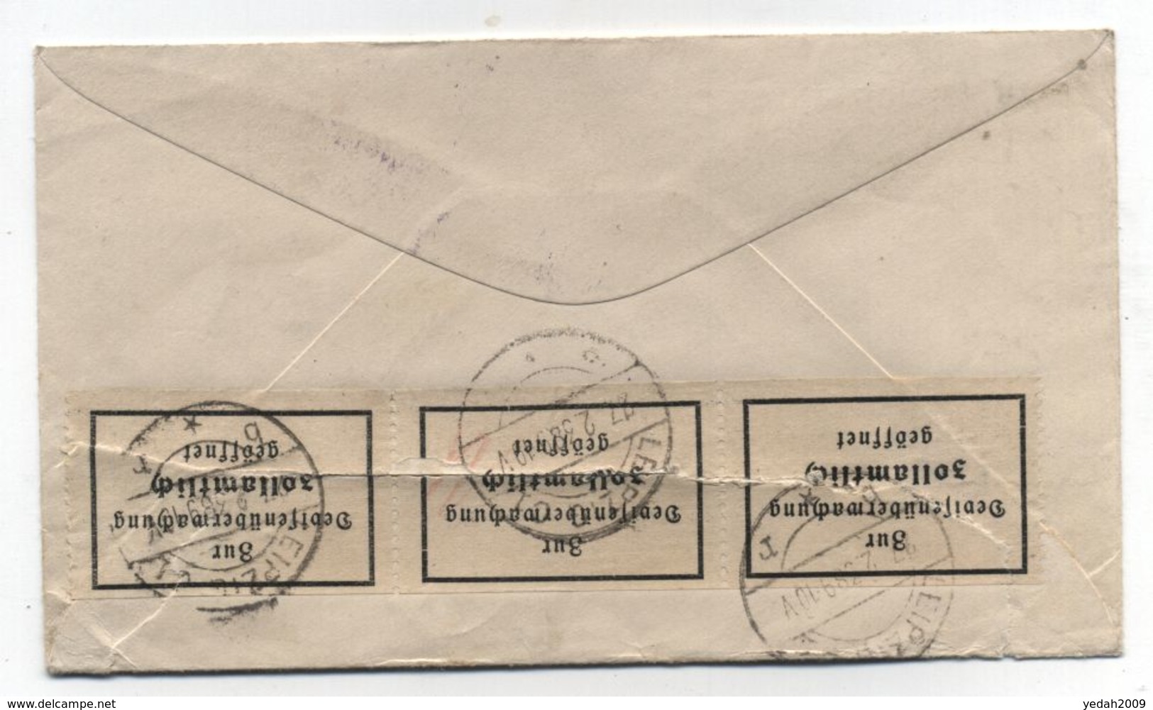 Honduras COVER TO Germany CUSTOMS 1938 - Honduras