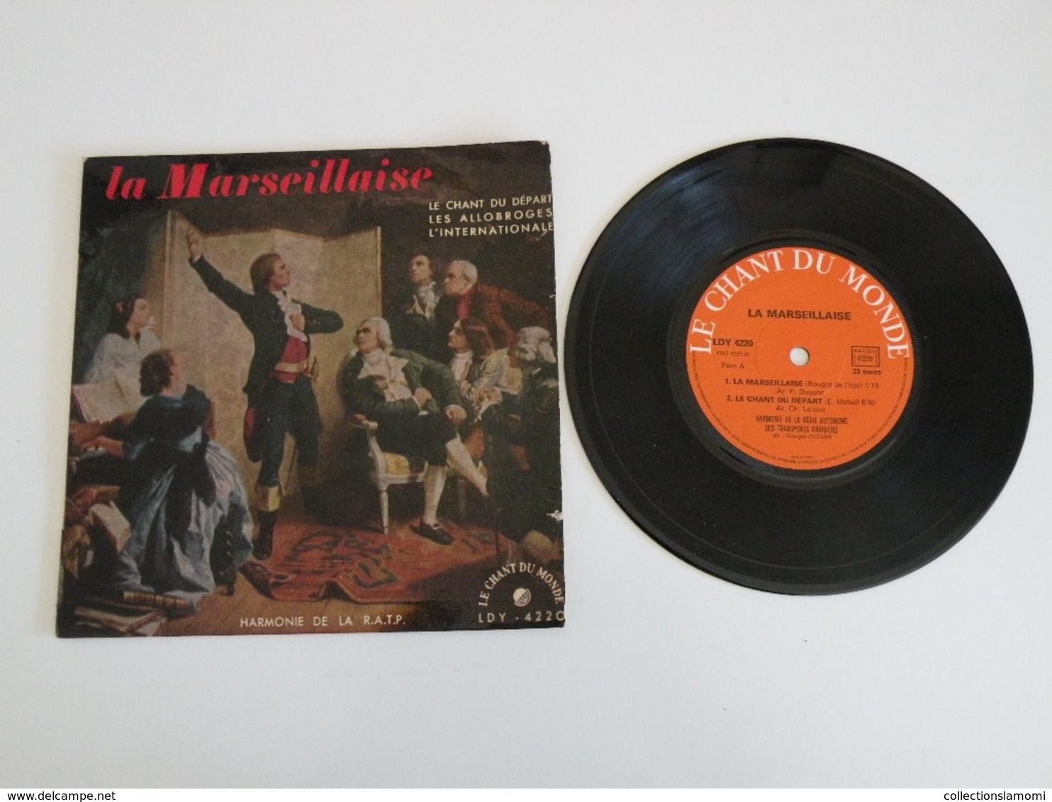 Harmonie De La R.AT.P. La Marseillaise - Le Chant Du Départ - L'Internationale -Les Allobroges (1953) - (Vinyle 33 T) - World Music