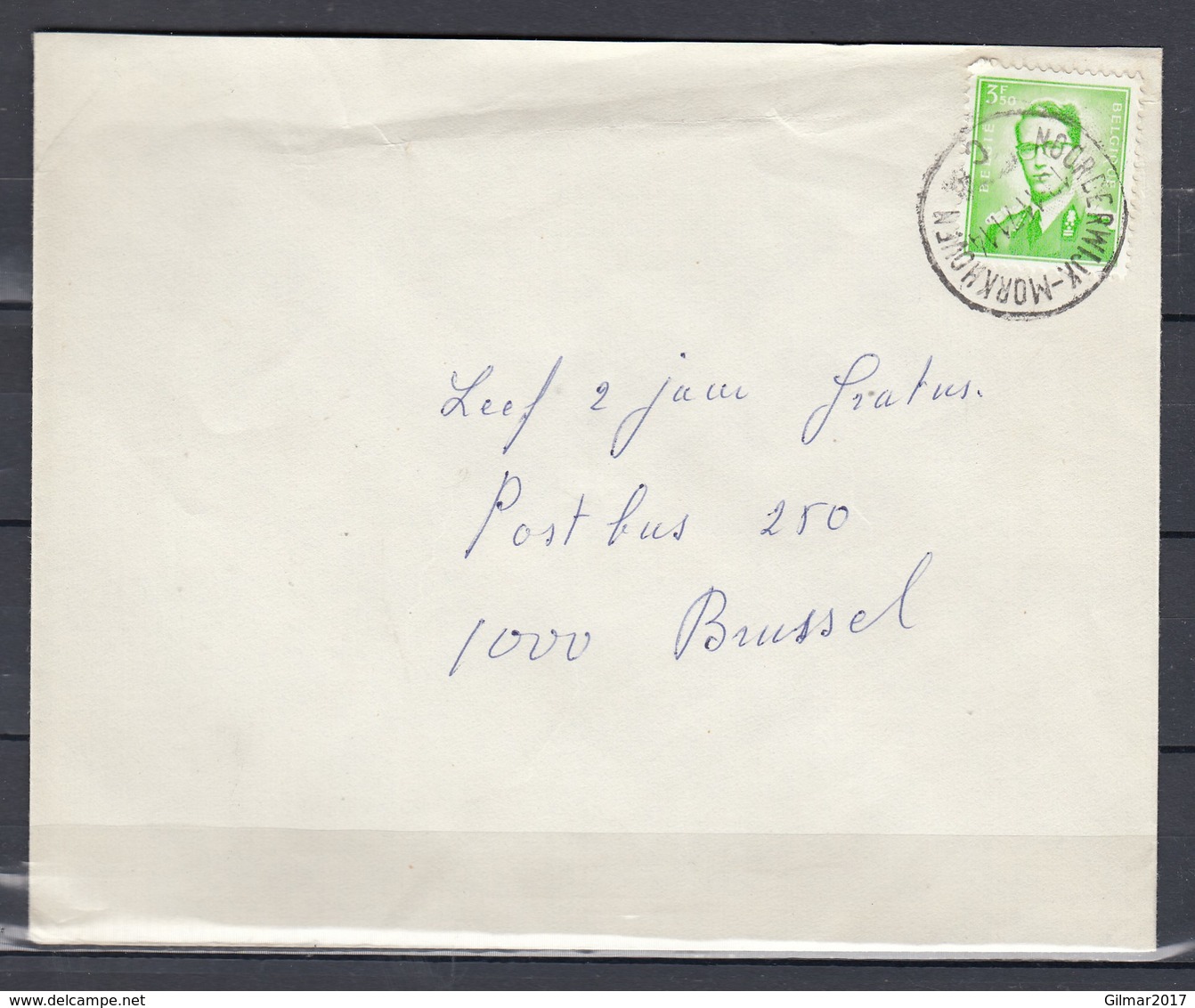 Brief Van Noorderwijk-Morkhoven Naar Brussel - 1953-1972 Lunettes