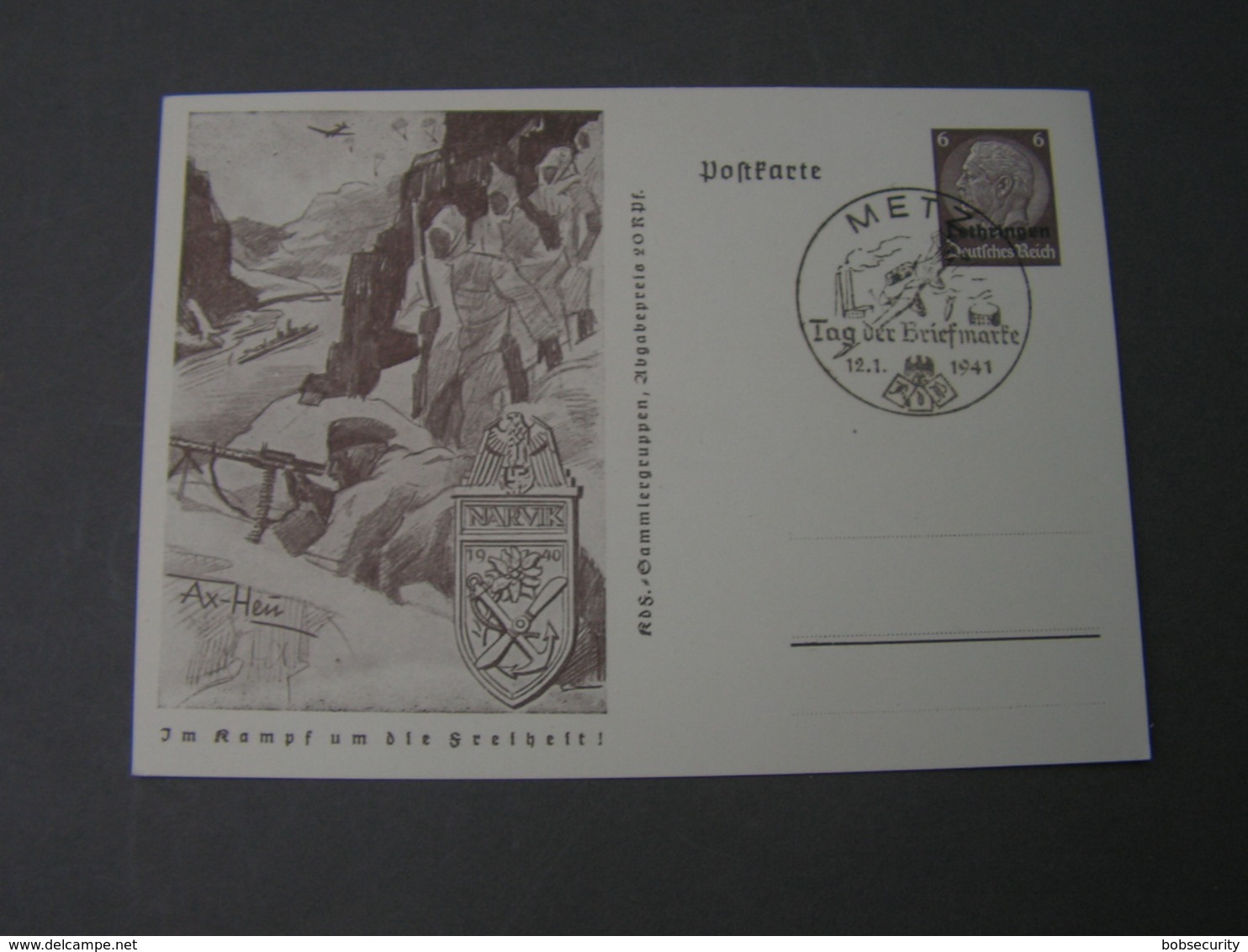 Bildkarte DR 1941 SST Metz Tag Der Briefmarke - Other & Unclassified