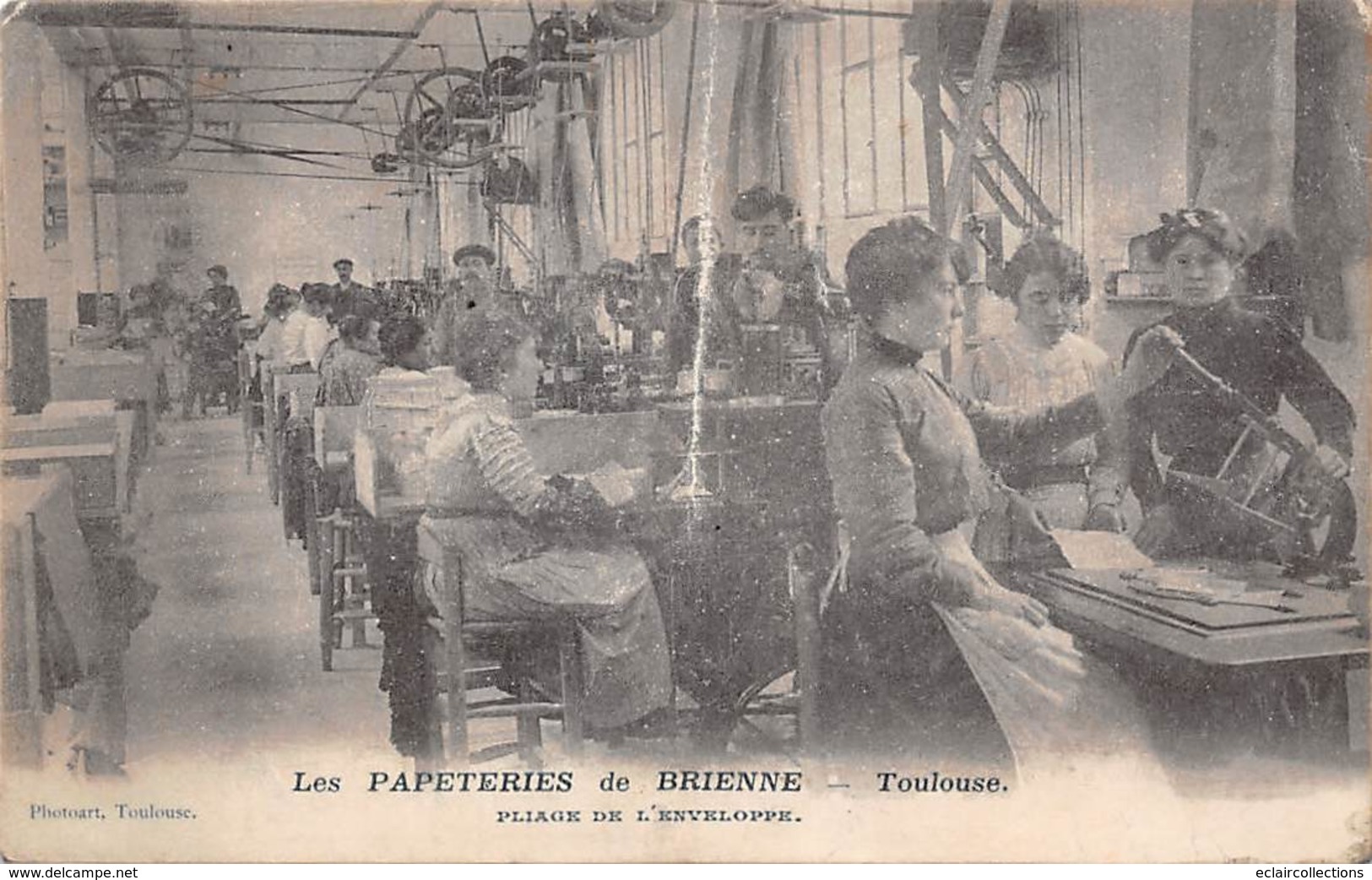 Thème:  Métier. Industrie Du Papier .Toulouse 31. Les Papeteries De Brienne  ( Pli Voir Scan) - Industry