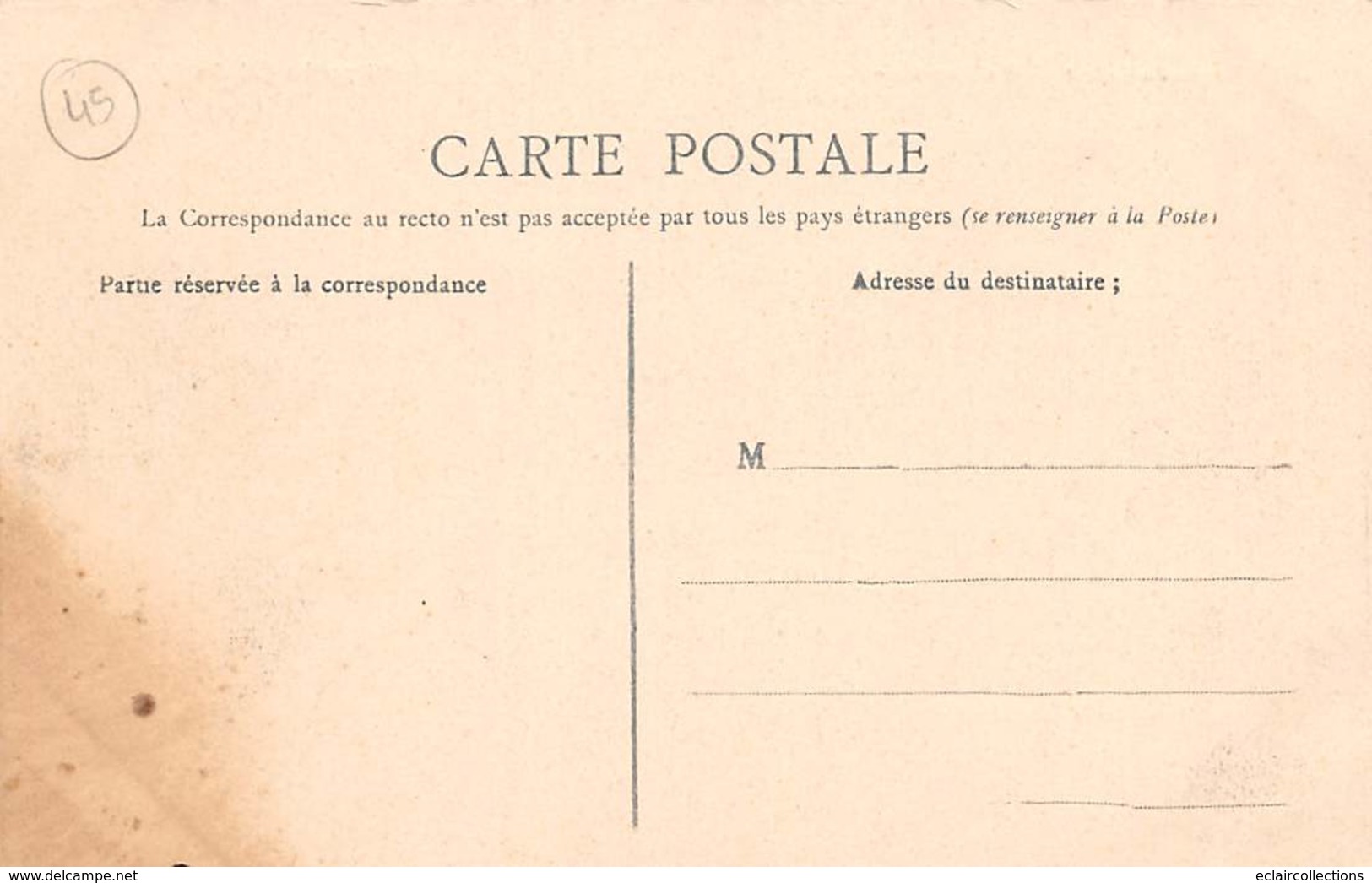 Thème:  Métier. Industrie Du Papier . Orléans ? 45.  La Papeterie   (voir Scan) - Industrie