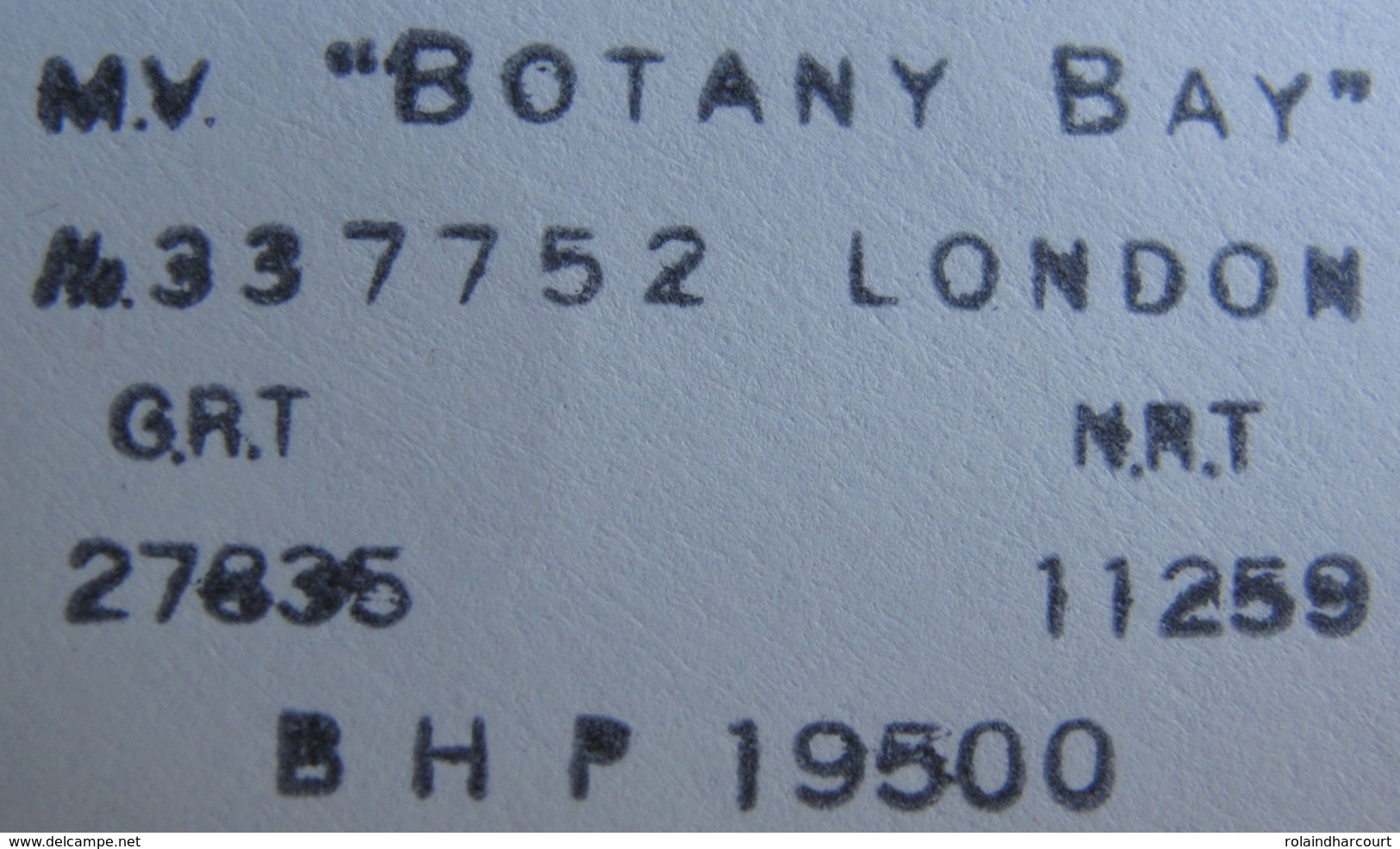 LOT A62 - COURRIER DES MARINS DEPOSE EN PLEINE MER - LONDRES > GÊNES > NEUILLY-SUR-SEINE - PAQUEBOT S/S BOTANY BAY - Errors, Freaks & Oddities (EFOs