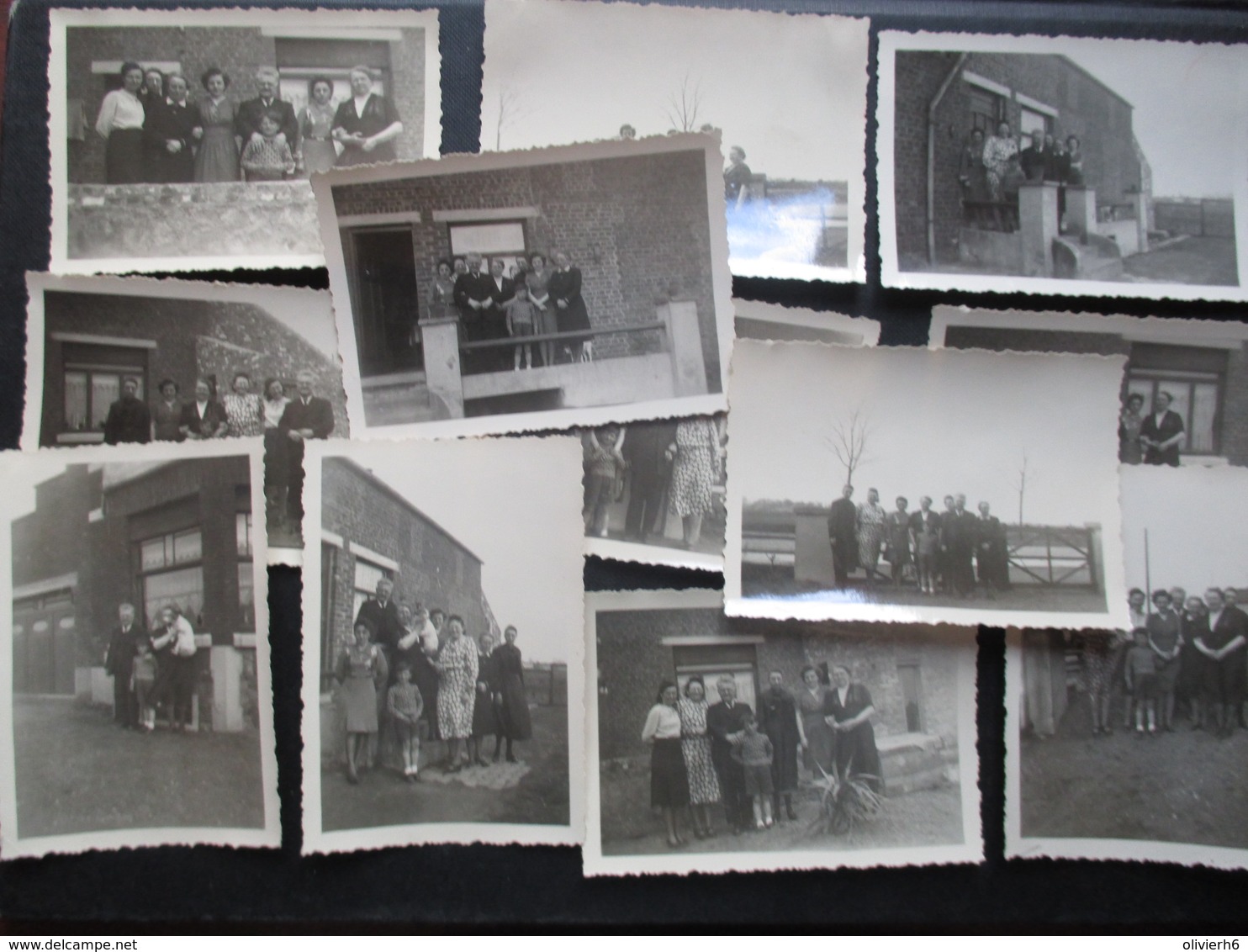 LOT 12 PHOTOS BELGIQUE (M1899) TONGRINNE / SOMBREFFE (2 Vues) 1944 Chez Le Docteur Douchamps - Lieux