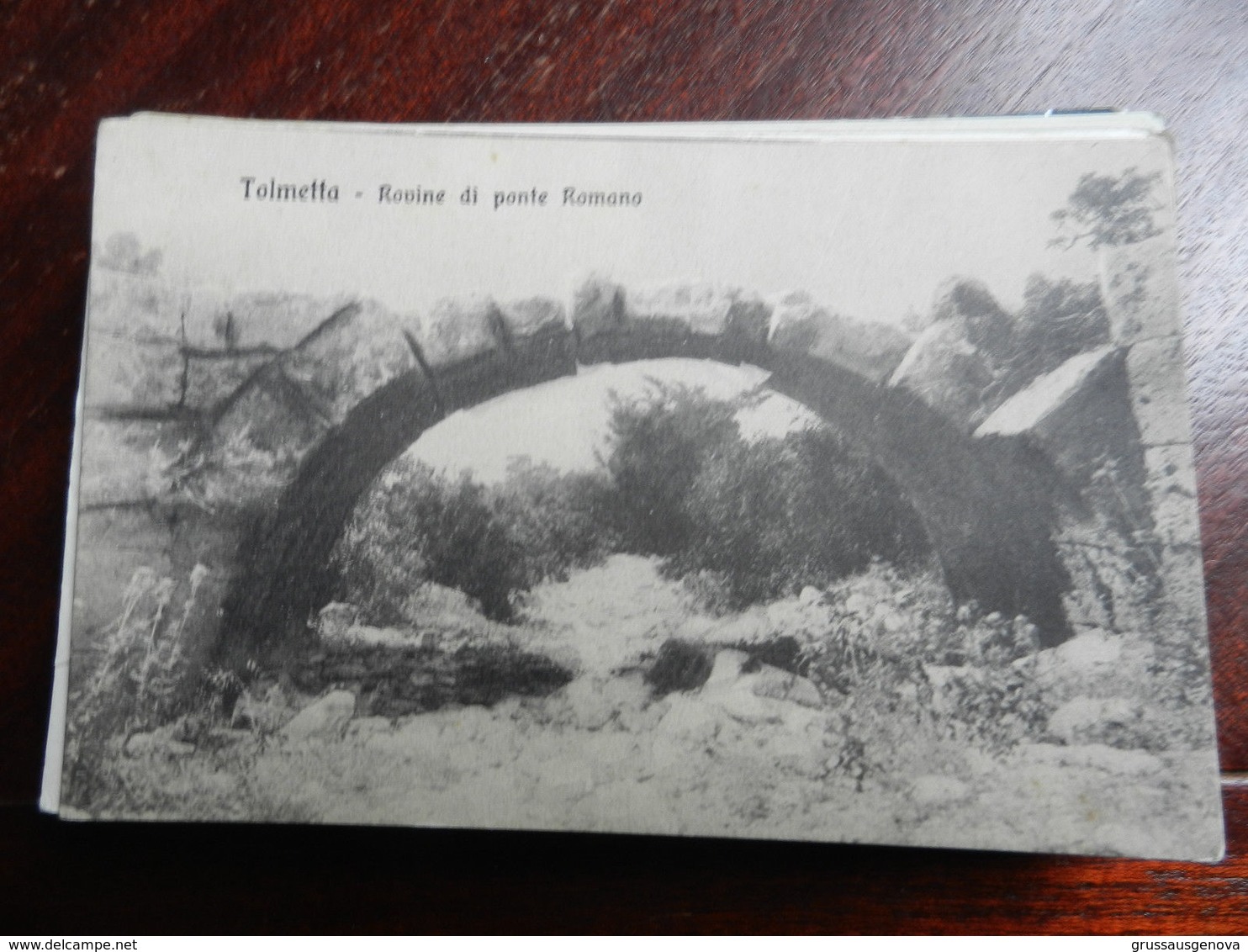 16558) LIBIA TOLMETTA ROVINE PONTE ROMANO NON VIAGGIATA DATATA 1910 A MATITA - Altri & Non Classificati