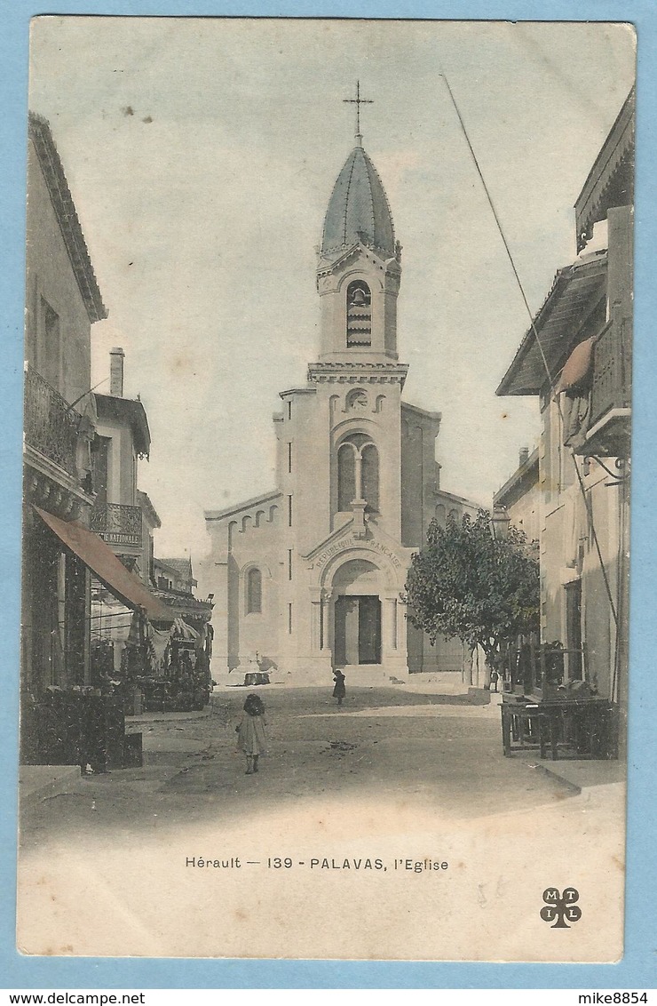 A047  CPA  PALAVAS  (Hérault)  L'église  +++++++++ - Palavas Les Flots