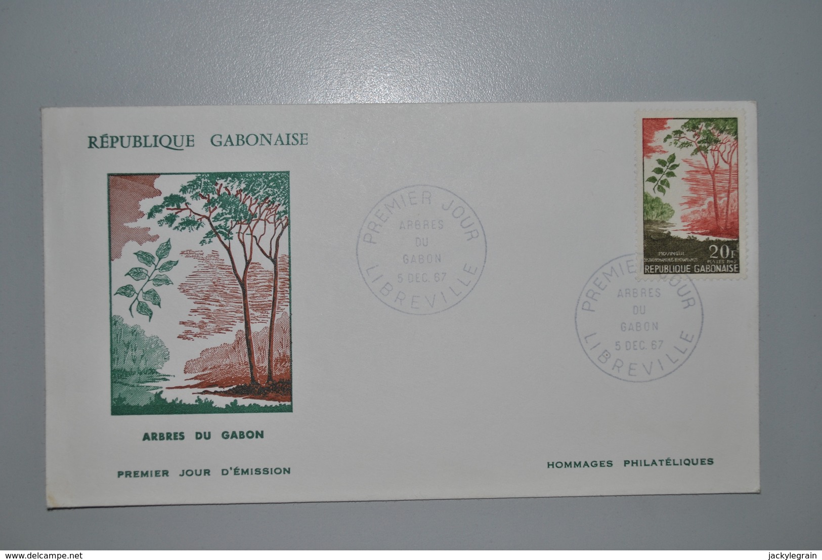 Gabon 1967 Enveloppe Premier Jour - Gabon (1960-...)