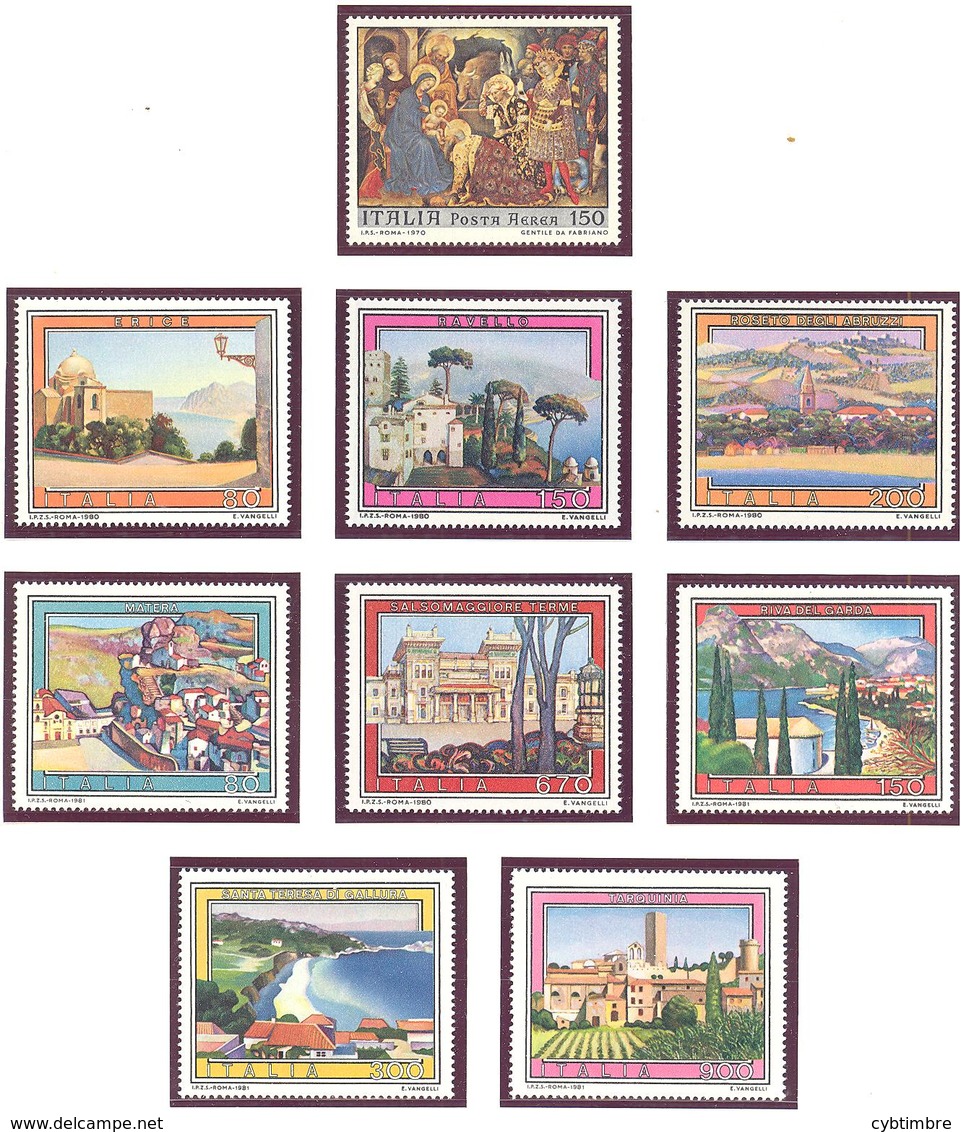 Italie: Année 1974 à 1983**; MNH; Tourisme; Voir Les 6 Scans - 1981-90: Neufs