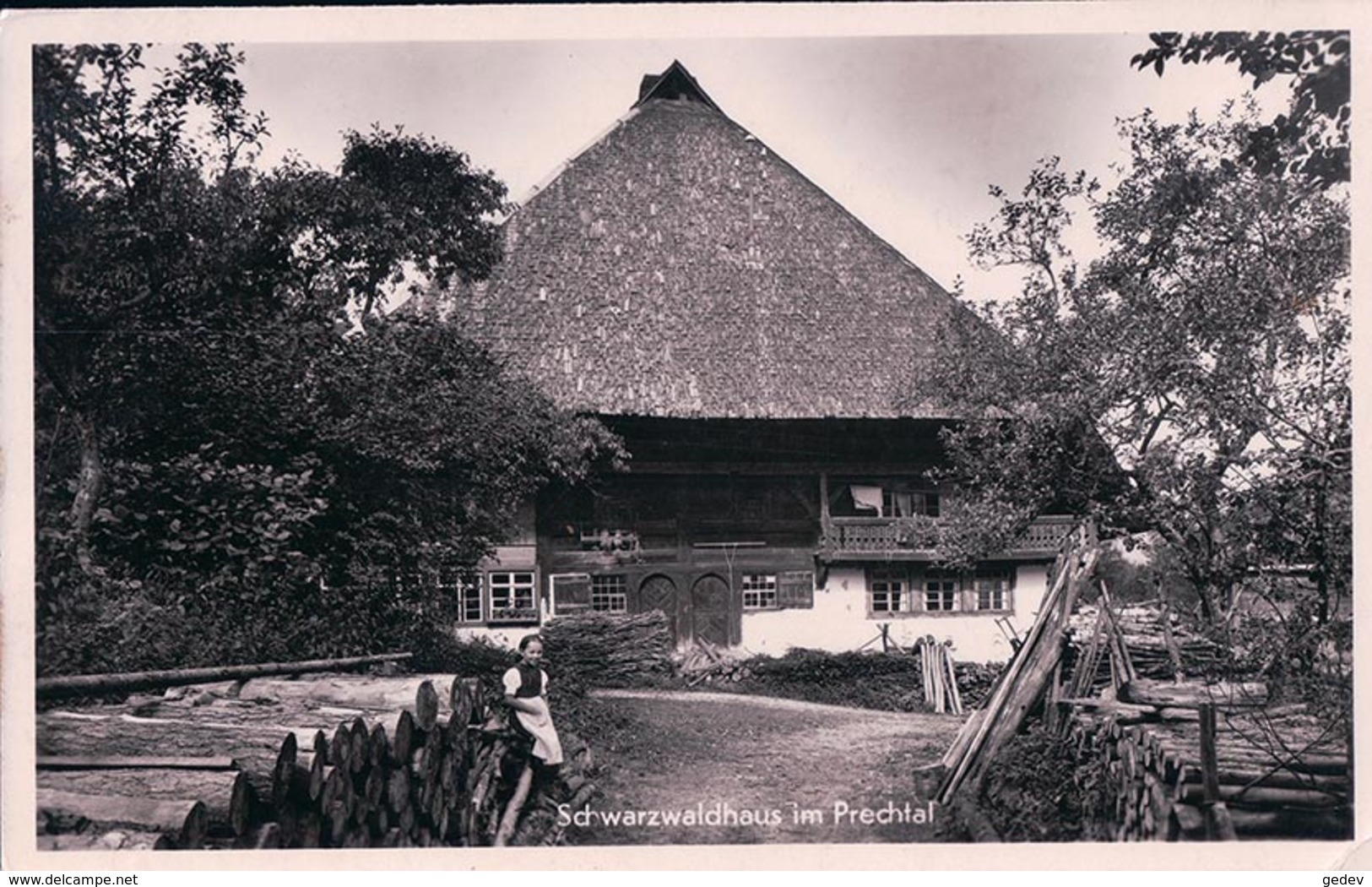 Allemagne, Schwarzwaldhaus Im Prechtal Censure Guerre 39-40 (6.6.1940) - Elzach