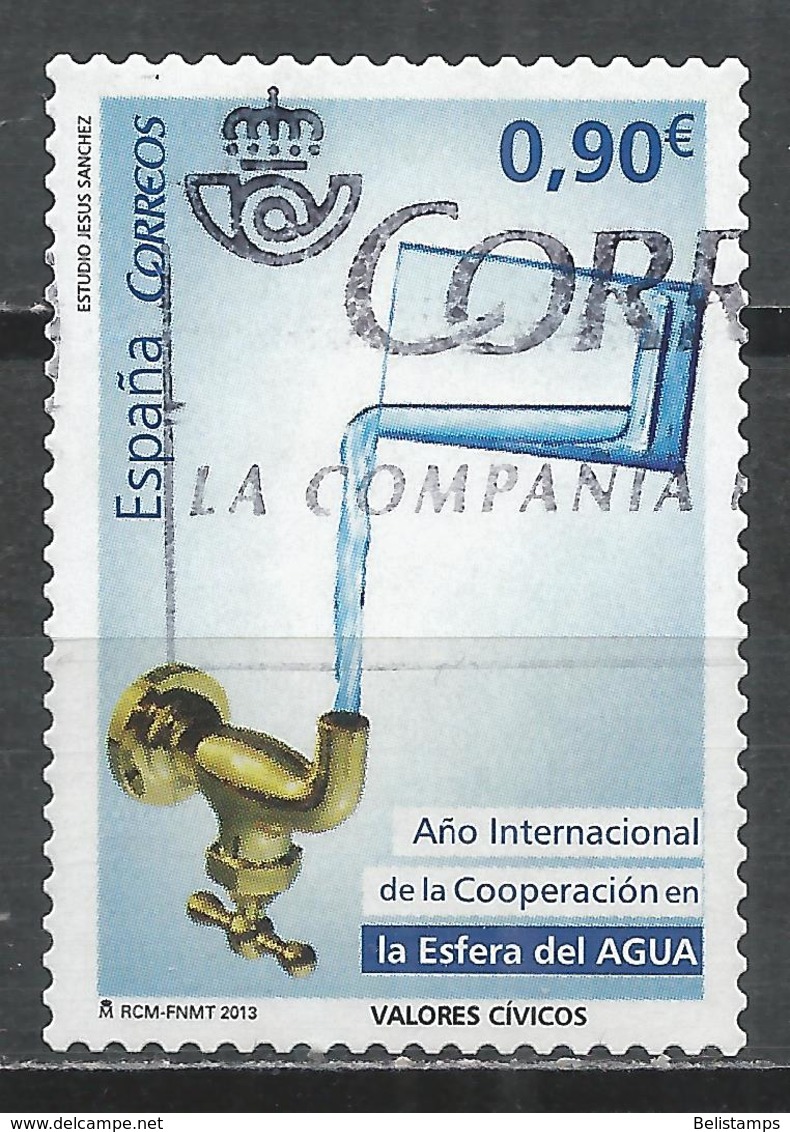 Spain 2013. Scott #3893 (U) International Year Of Water Cooperation ** Complete Issue - Oblitérés