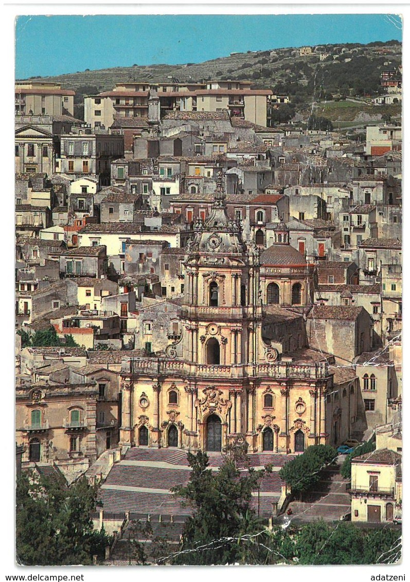 Sicilia Modica (Ragusa) Panorama – Duomo Di S. Giorgio Non Viaggiata - Modica