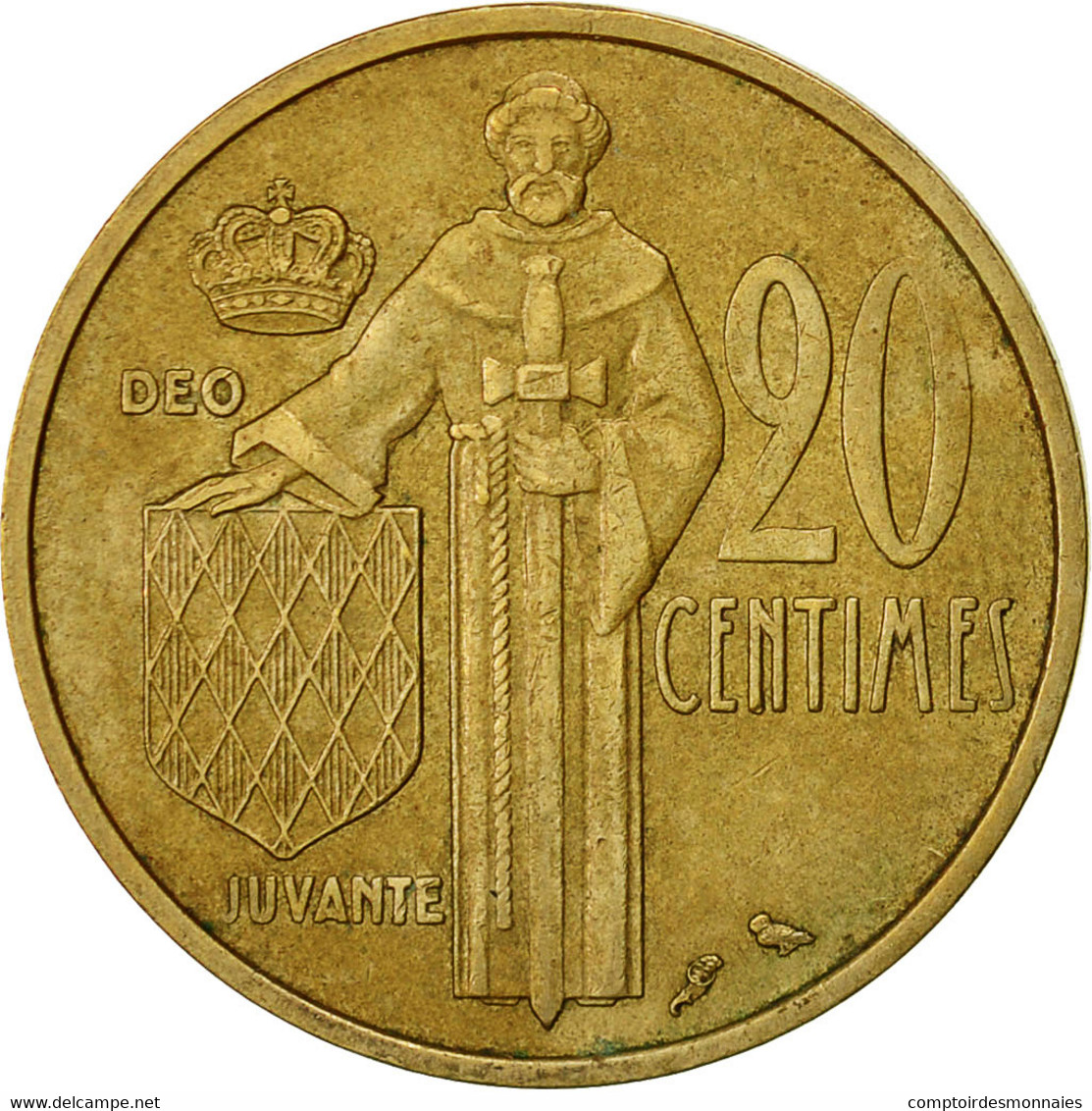 Monnaie, Monaco, Rainier III, 20 Centimes, 1962, TTB, Aluminum-Bronze, KM:143 - 1960-2001 Nouveaux Francs