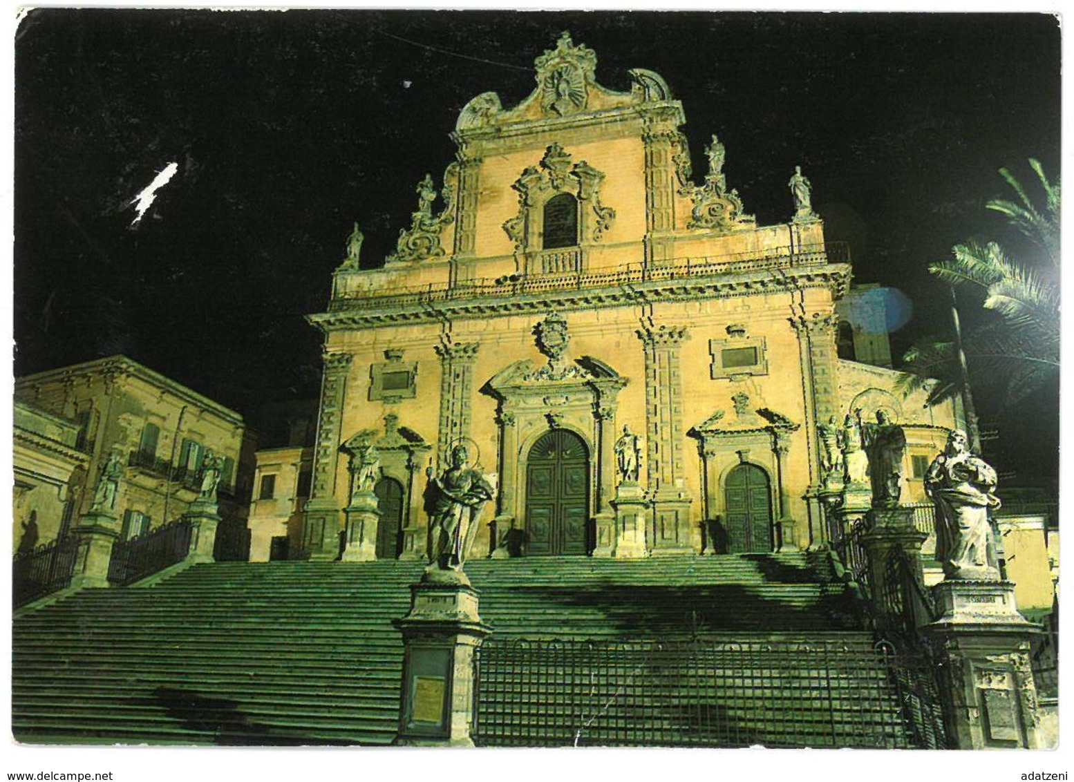 Sicilia Modica (Ragusa) Duomo Di S. Pietro – Notturno Non Viaggiata - Modica