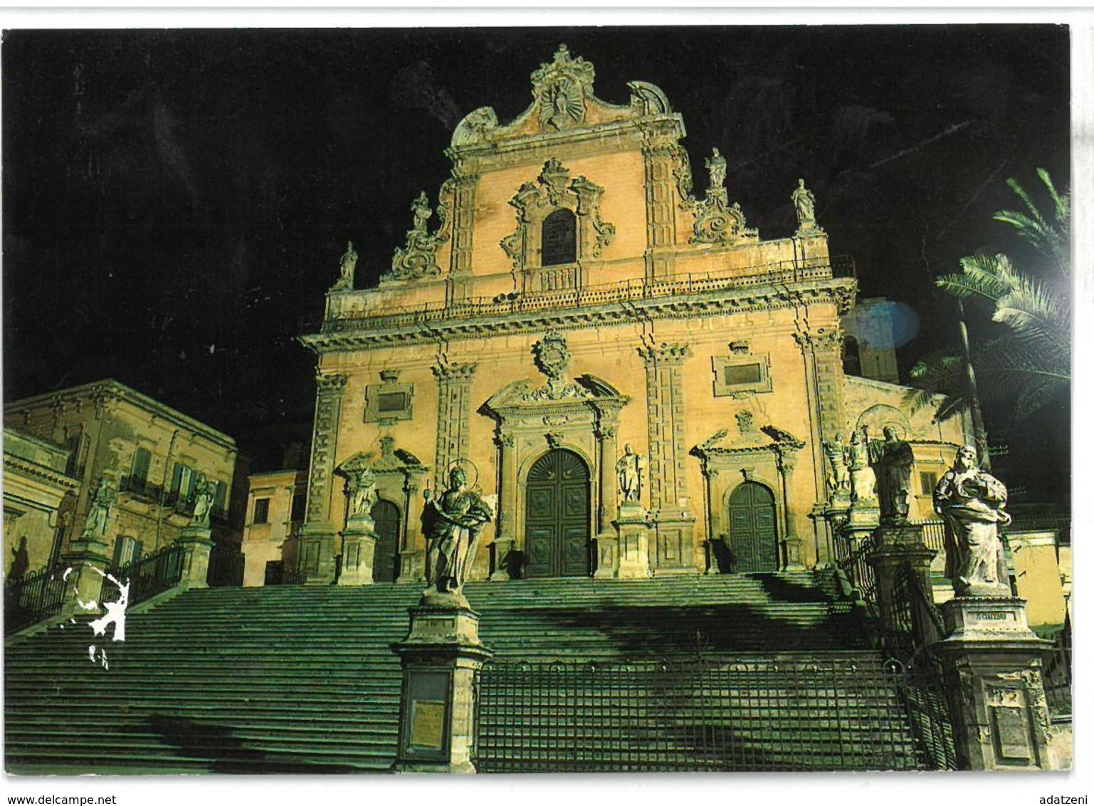 Sicilia Modica (Ragusa) Duomo Di S. Pietro – Notturno Non Viaggiata - Modica