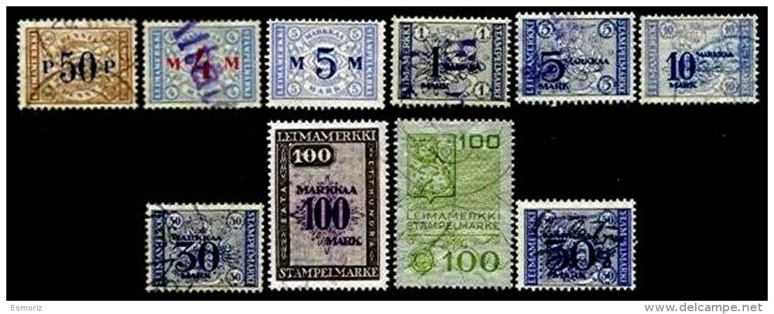 FINLAND, Stamp Duty, Used, F/VF - Fiscale Zegels