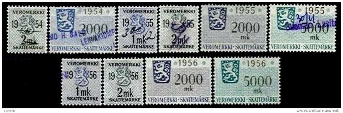 FINLAND, Income Tax, B&amp;H 41/53 Disc., Used, F/VF, Cat. &pound; 140 - Steuermarken